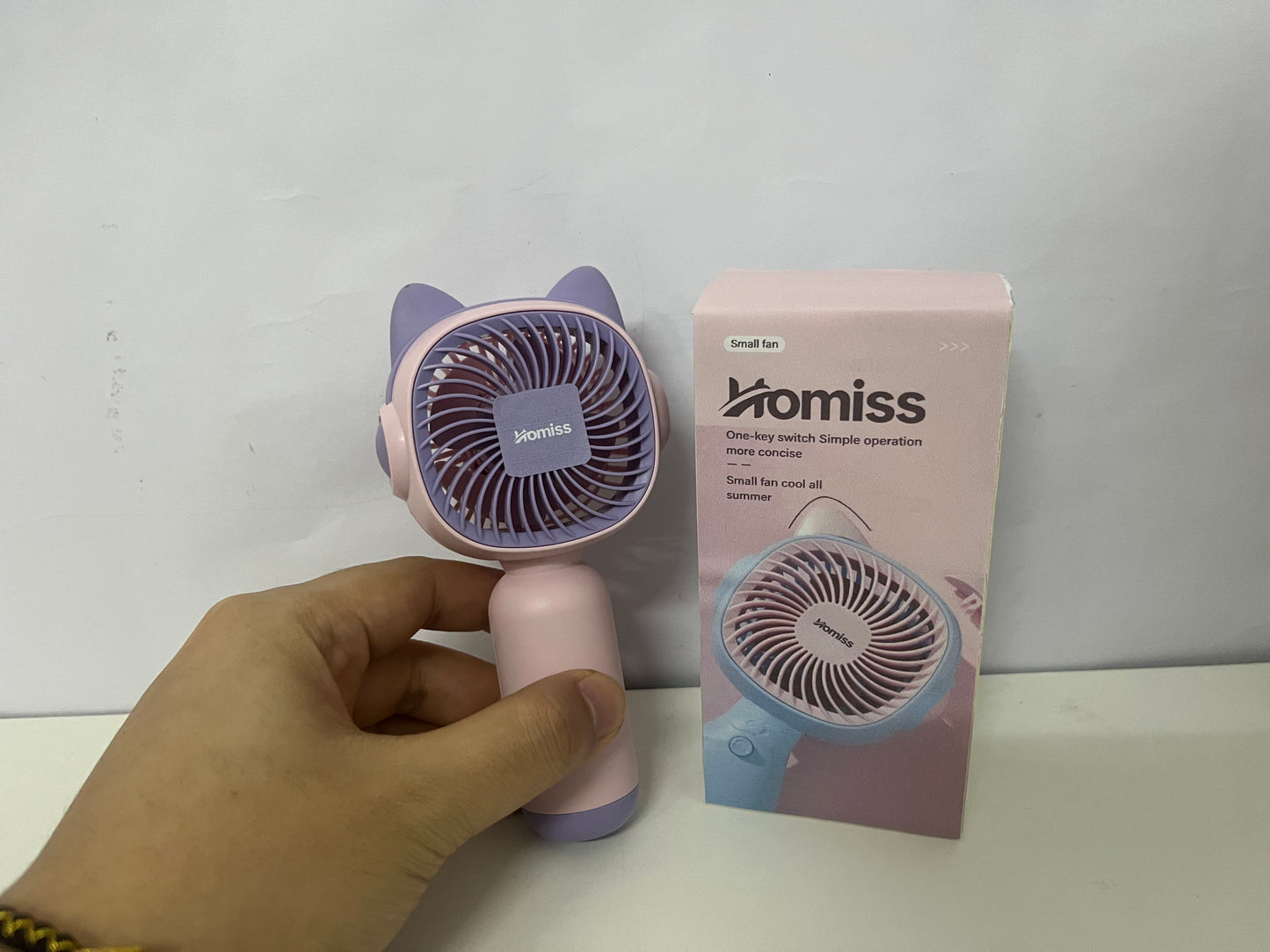 【Homiss Cat Ear Handheld Fan】—— Cute & Cool Companion for Summer Days
