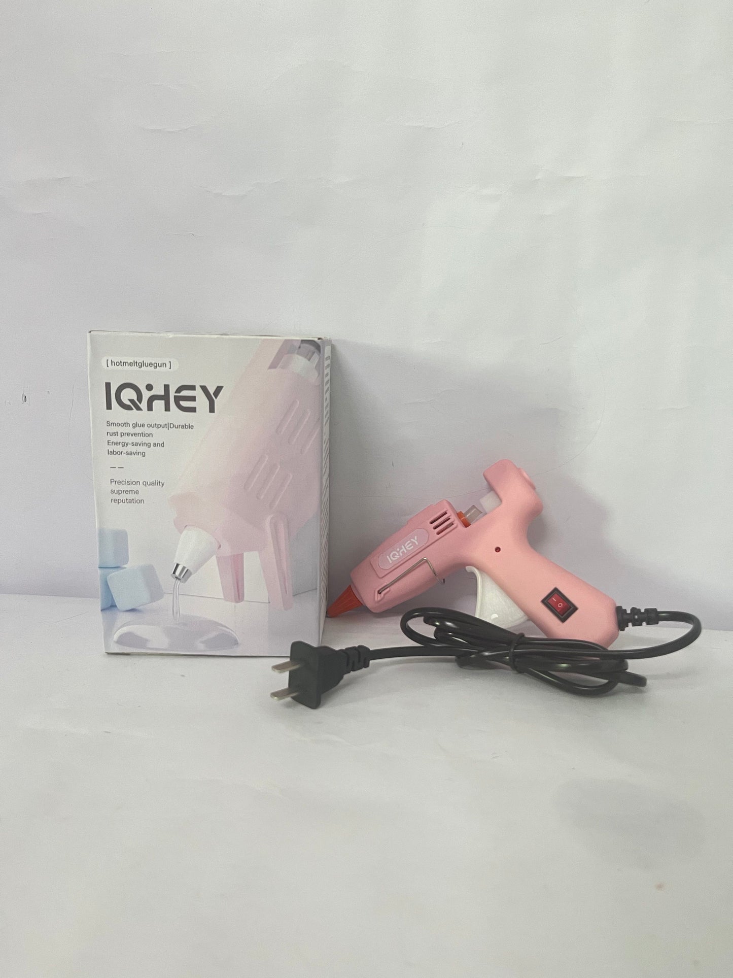 IQHEY Hot melt glue guns, Mini Hot Glue Gun Kit with 30 Glue Sticks, Fast Preheating Hot Melt for School Crafts DIY Arts and Quick Home Repairs, 20w