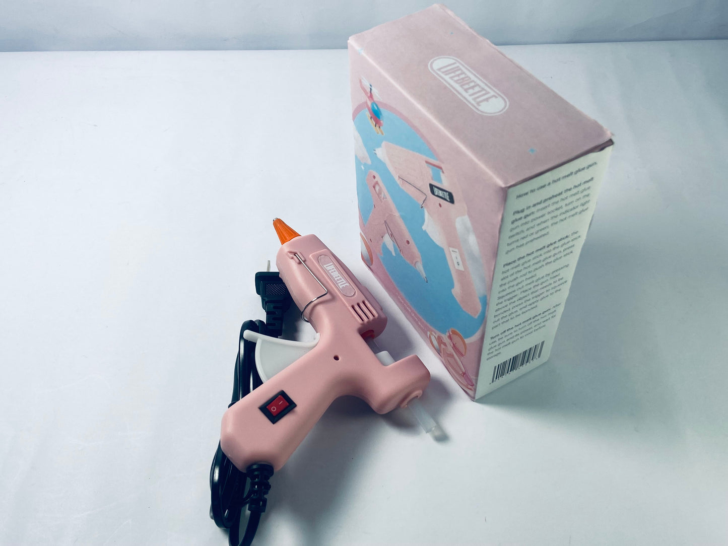 LIFEBEETLE 3.6V Cordless Hot Glue Gun, Fast Preheating, Smart Power-Off, USB-C Rechargeable Glue Gun, Less-drip Hot Glue Gun Kit with 20 Pcs Premium Mini Glue Sticks for DIY, Crafting and Arts