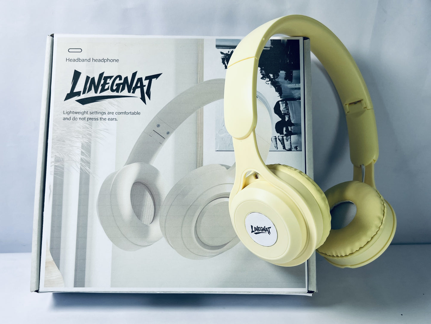 LINEGNAT Wireless Bluetooth Headset Incredible Sound Active Noise Cancelling in Microphone & Headphones