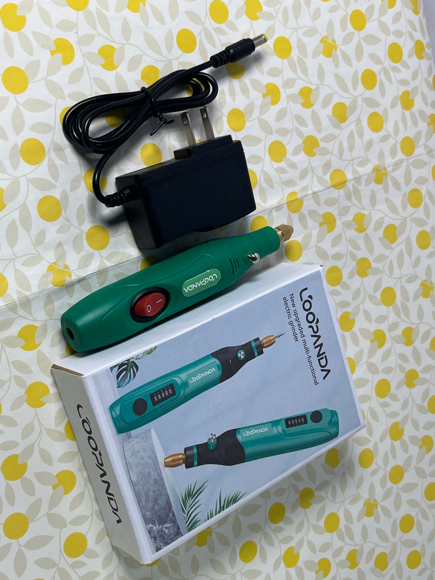 LOOPANDA Electric Nail Drill Machine Professional,Cordless Electric Nail File for Acrylic Gel Nails,Manicure and Pedicure Kit for Grinding Polishing Trimming