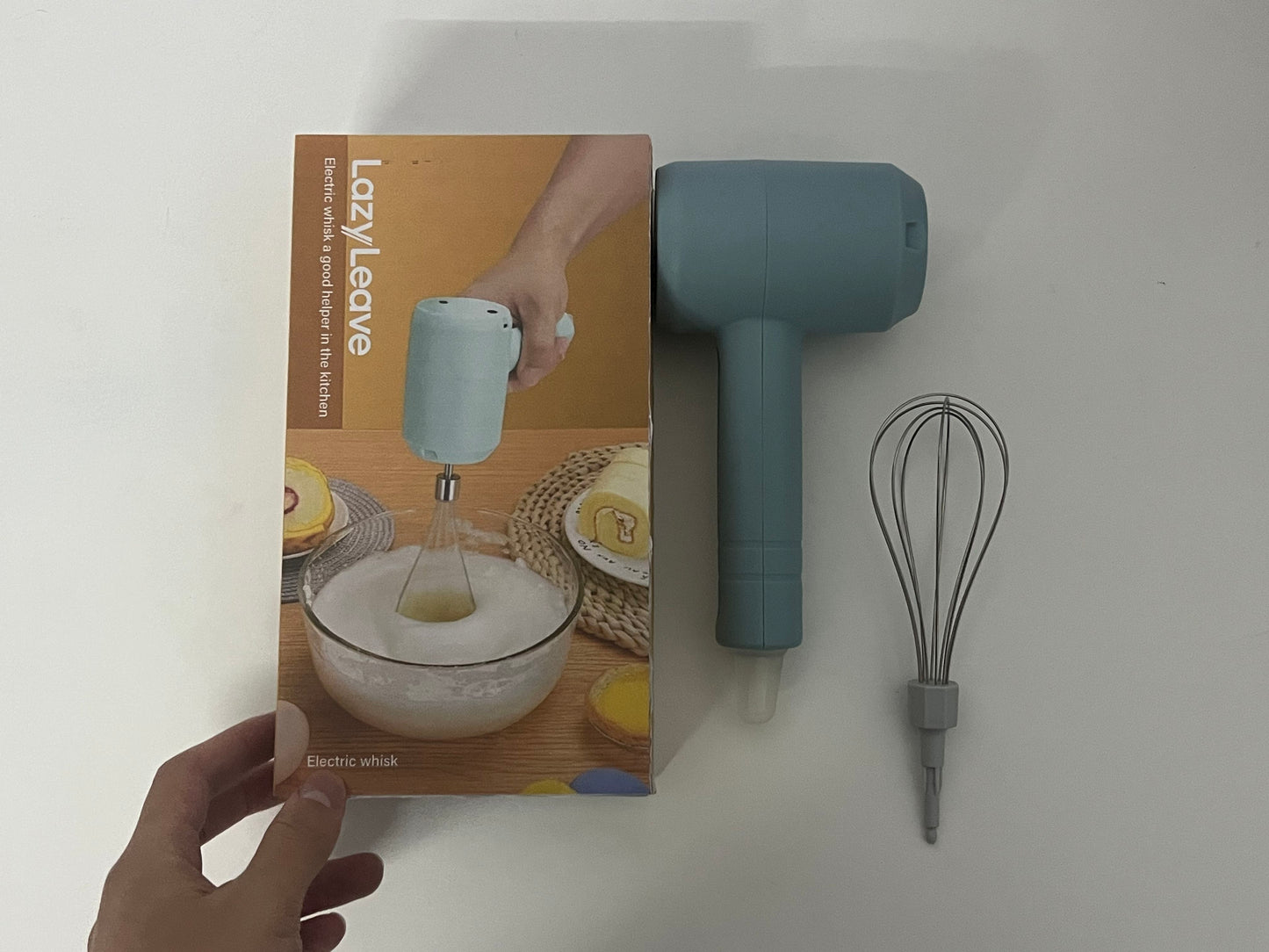【LazyLeave Electric Egg Beater】—— Essential Helper for Kitchen Baking & Mixing