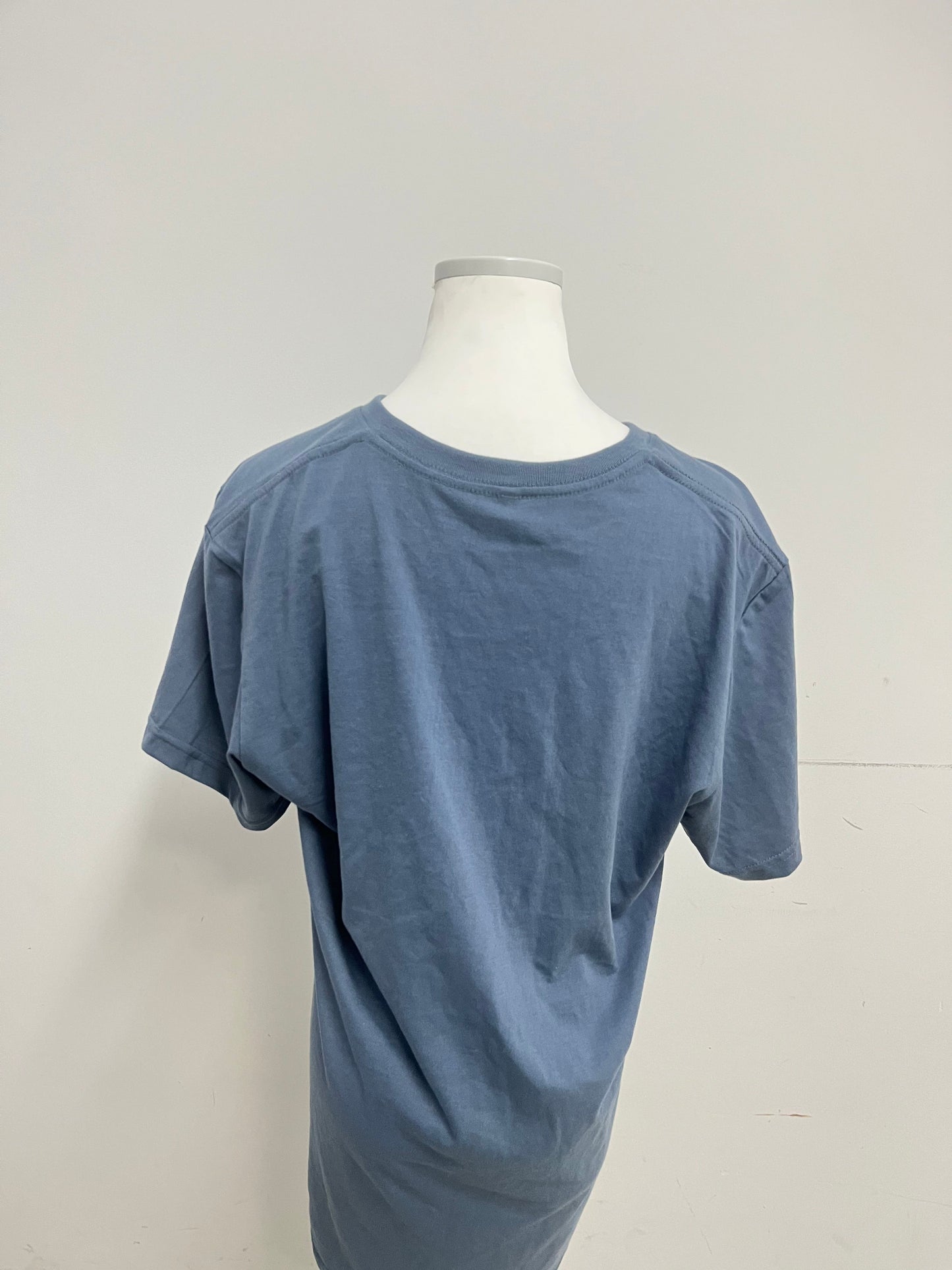 Lazyoung Blue T-Shirt - Classic Crew Neck Oversized Fit for Effortless Style