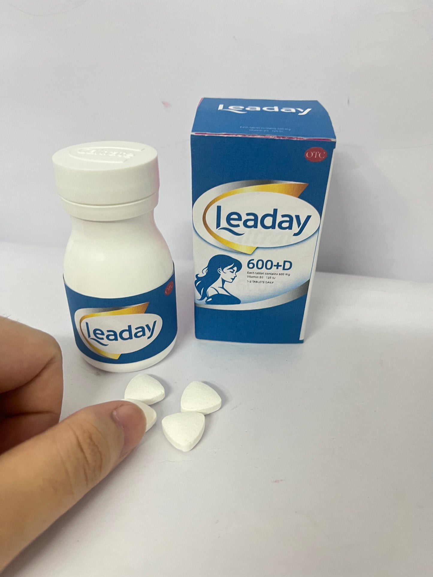 Leaday Calcium Supplement for Bone Health, 1000mg Calcium, 500mg Magnesium, Gluten Free, 2:1 Ratio for Optimal Utilization