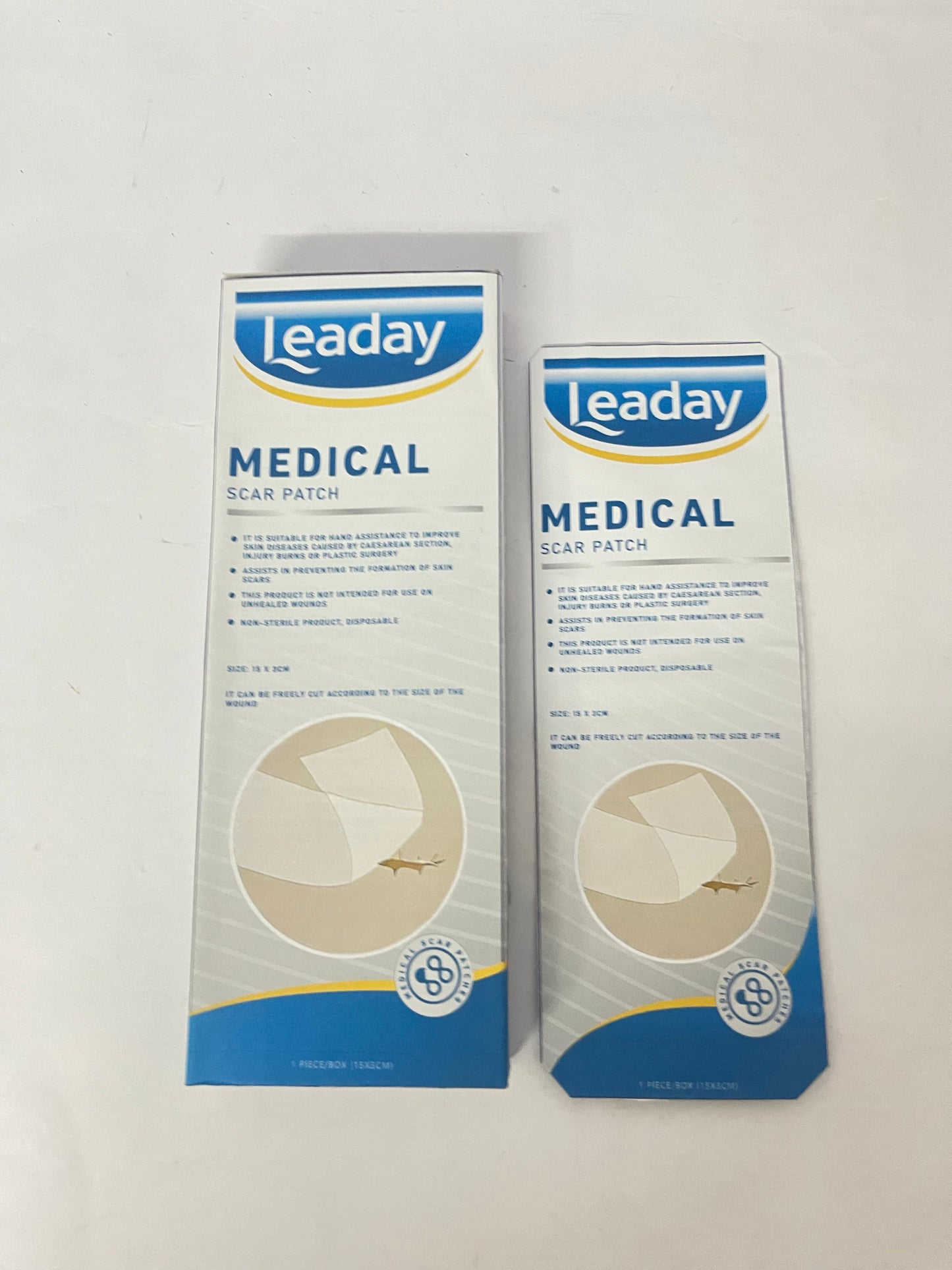 Leaday Advanced Clear Silicone Scar Sheets(1.2"x 6"), Reusable Silicone Sheets for Scars Aopearance Management