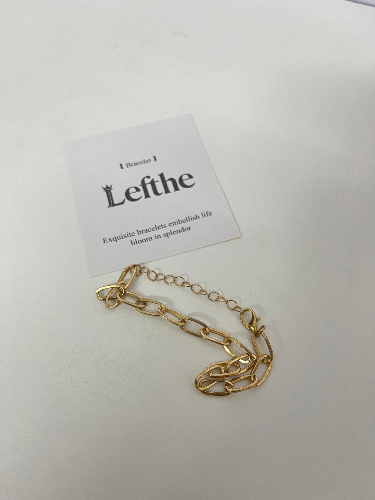 【Lefthe Chunky Link Chain Bracelet】—— Bold Minimalist Jewelry for Everyday Edge