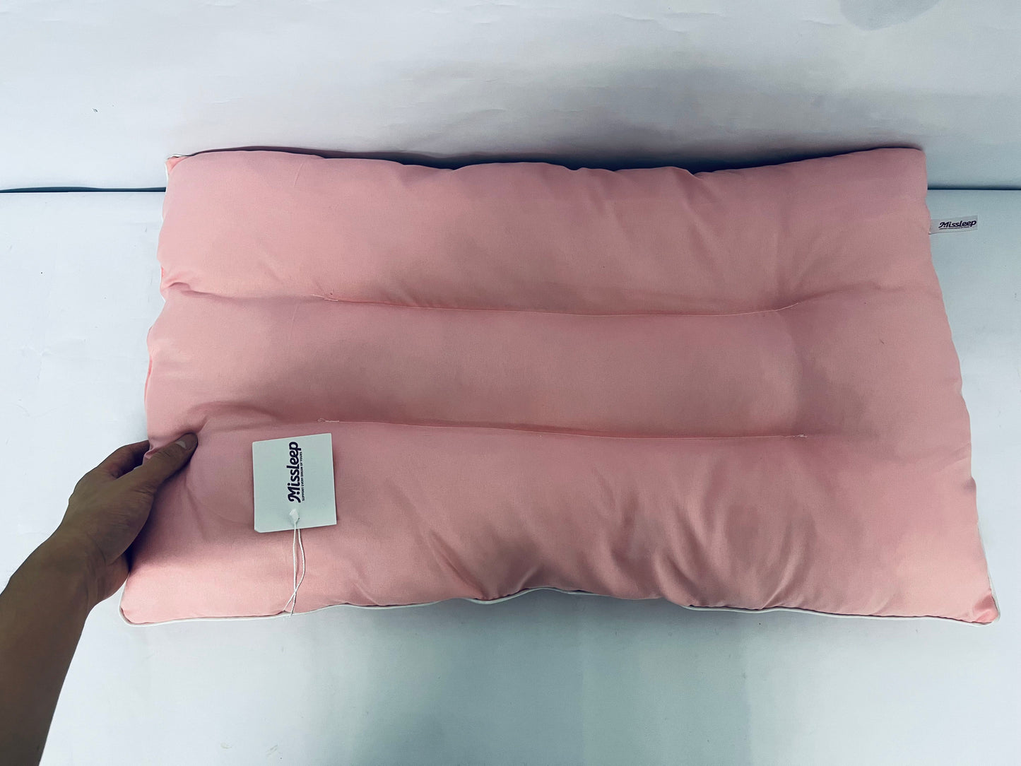 Missleep Detachable College Back Support Pillow Back Cushion for Twin XL Dorm School Bed(Pink)