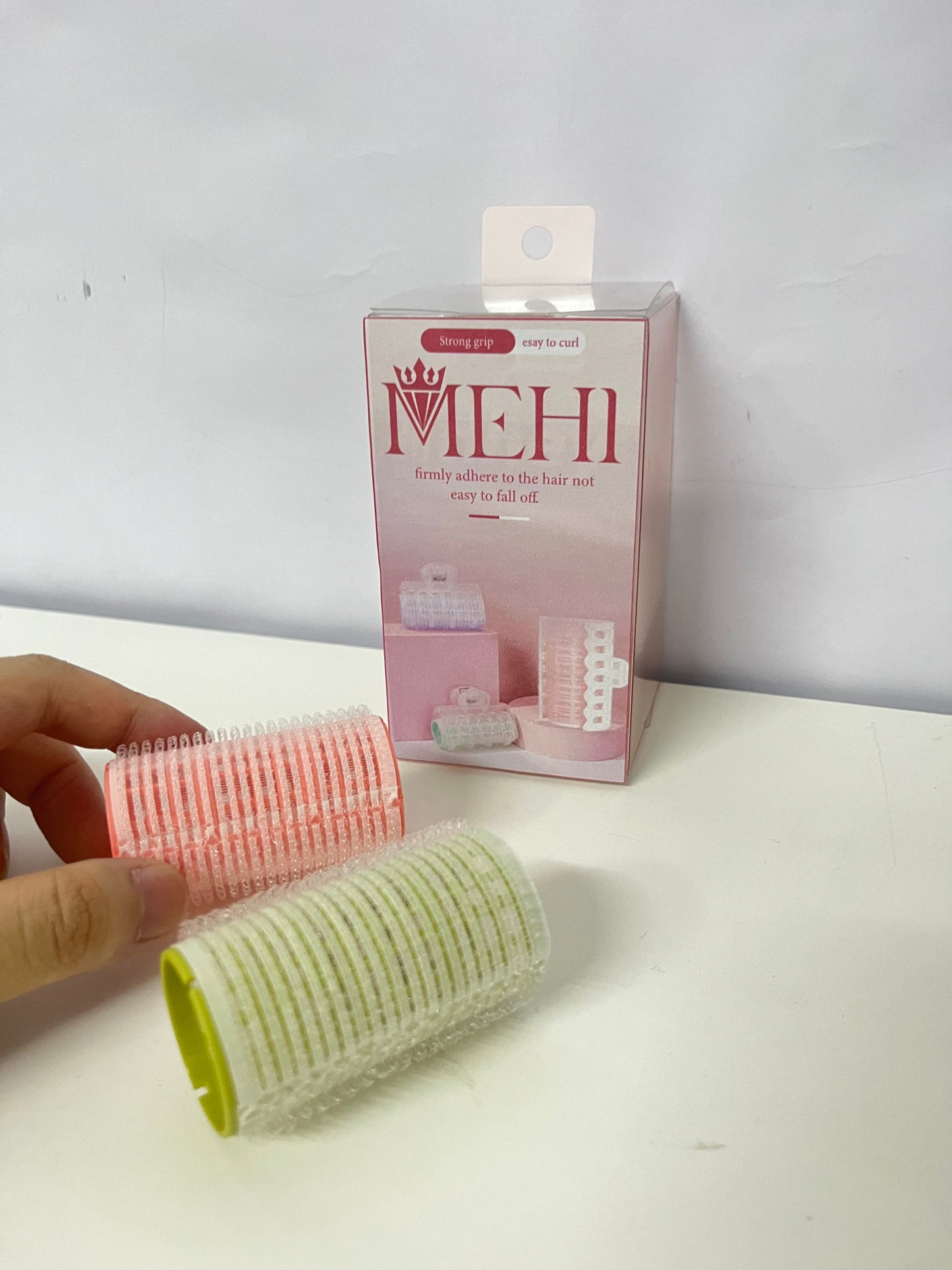 MEHI Non-Electric Hair Rollers Open-Grid Hair Rollers — Non-Electric Self-Grip Tools for Fast Air-Drying