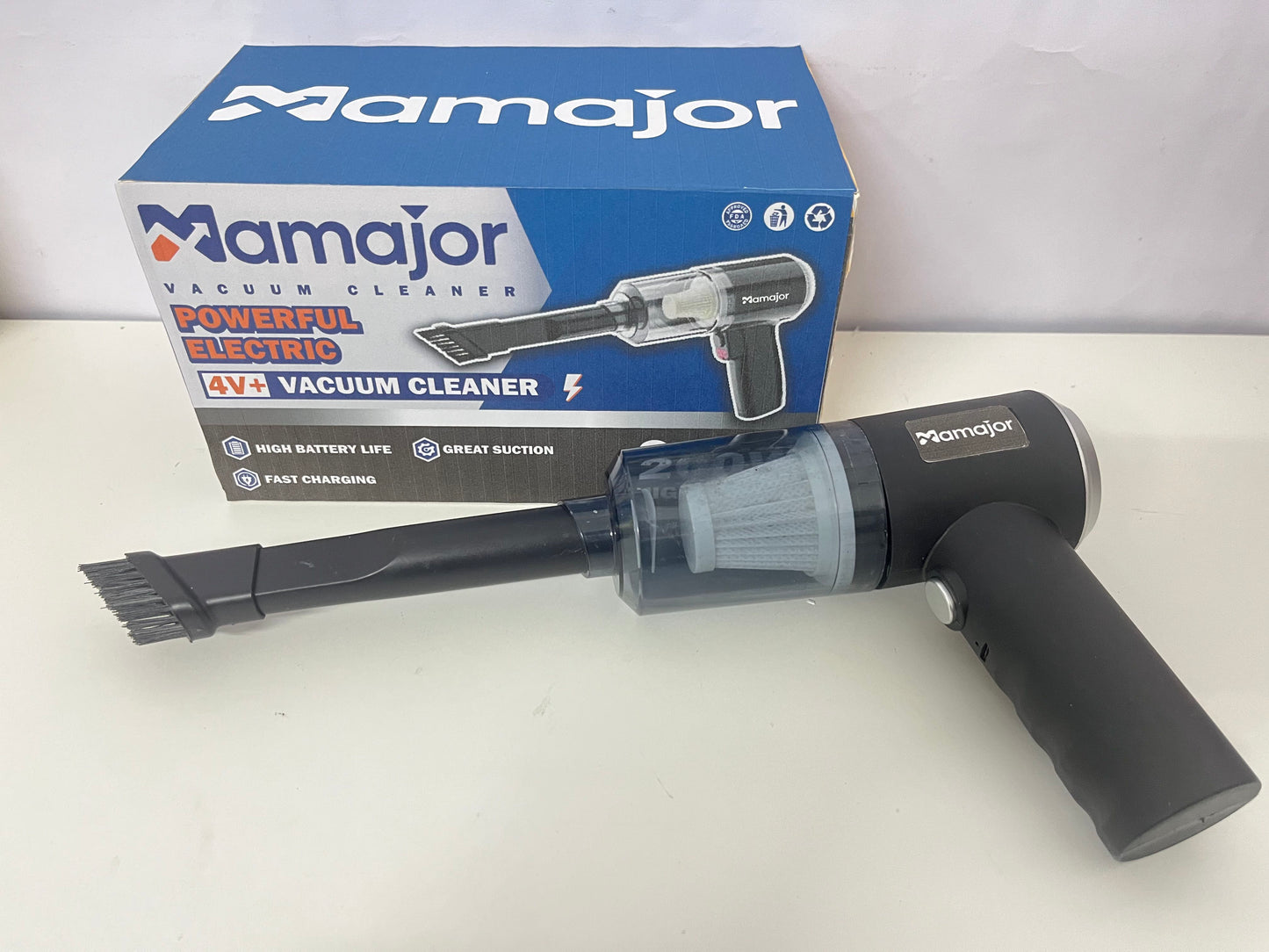 【Mamajor 200W Cordless Handheld Vacuum】—— Powerful, Portable Cleaning for Home & Car