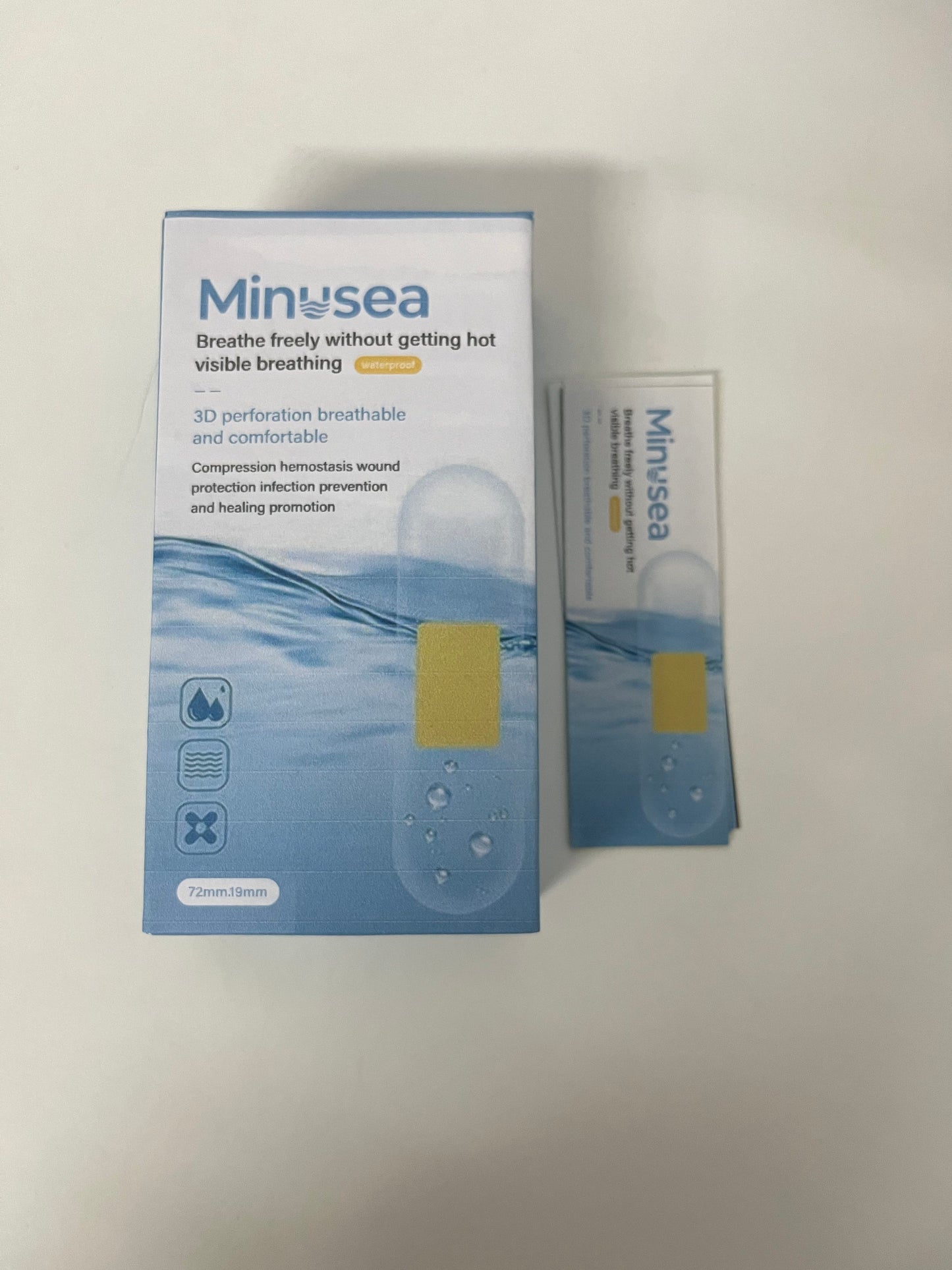 【Minusea Waterproof Breathable Adhesive Bandages】—— Comfortable Protection for Minor Wounds