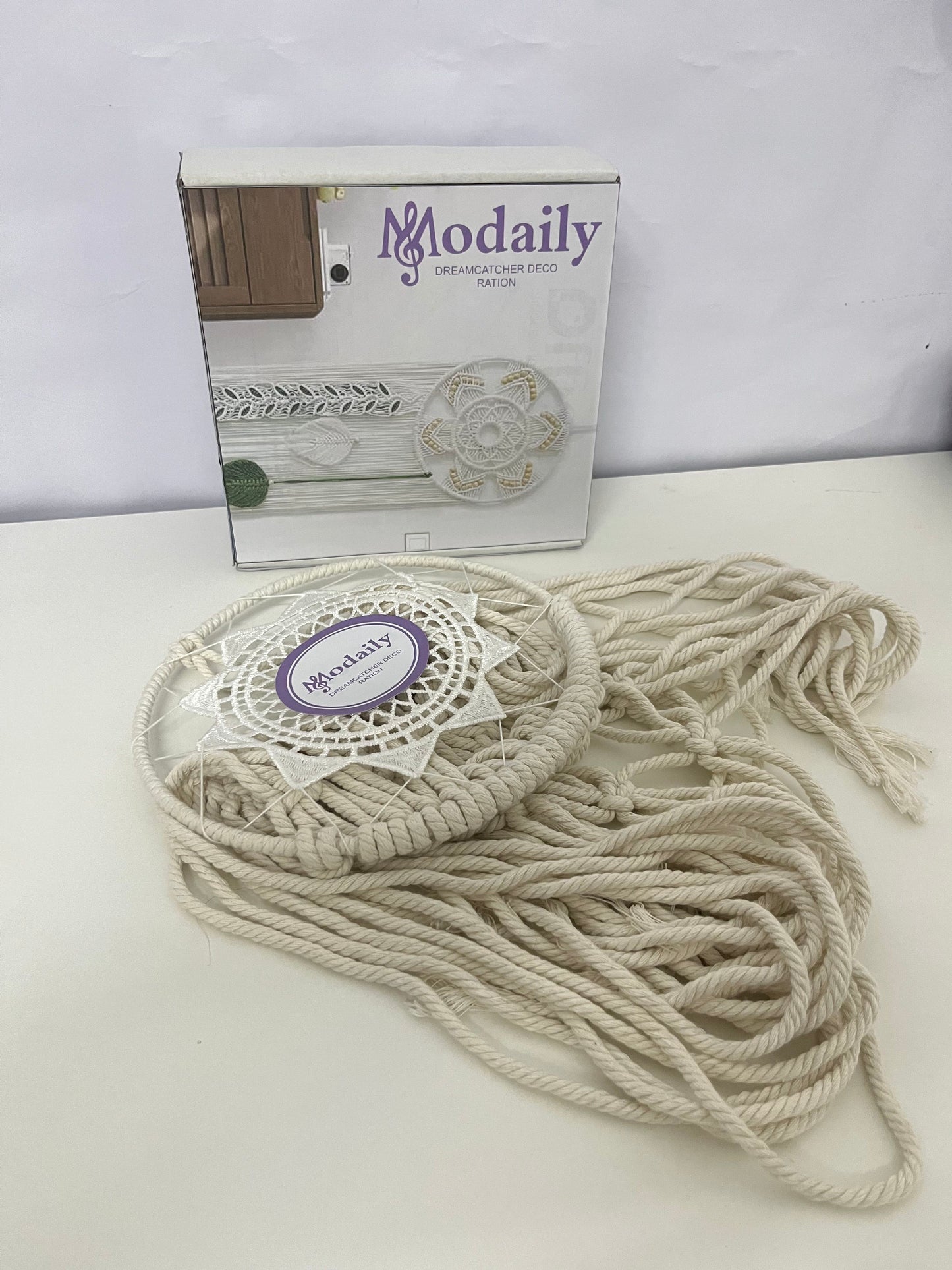 Modaily Hand-Woven Dreamcatcher Decoration (with Hanging Rope)