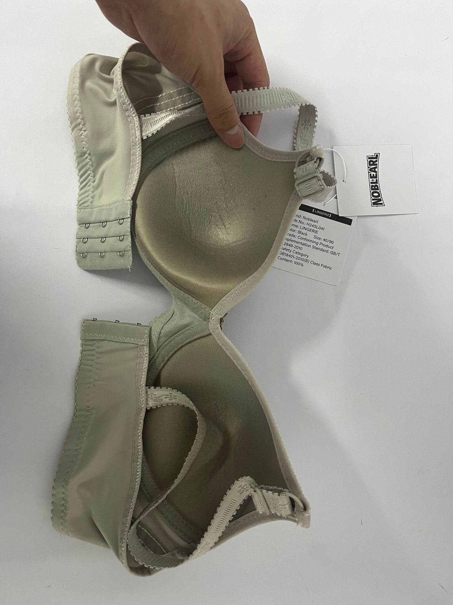 NOBLEARL Women Minimizer Underwire Lace Trim, Microfiber Full Coverage Bra