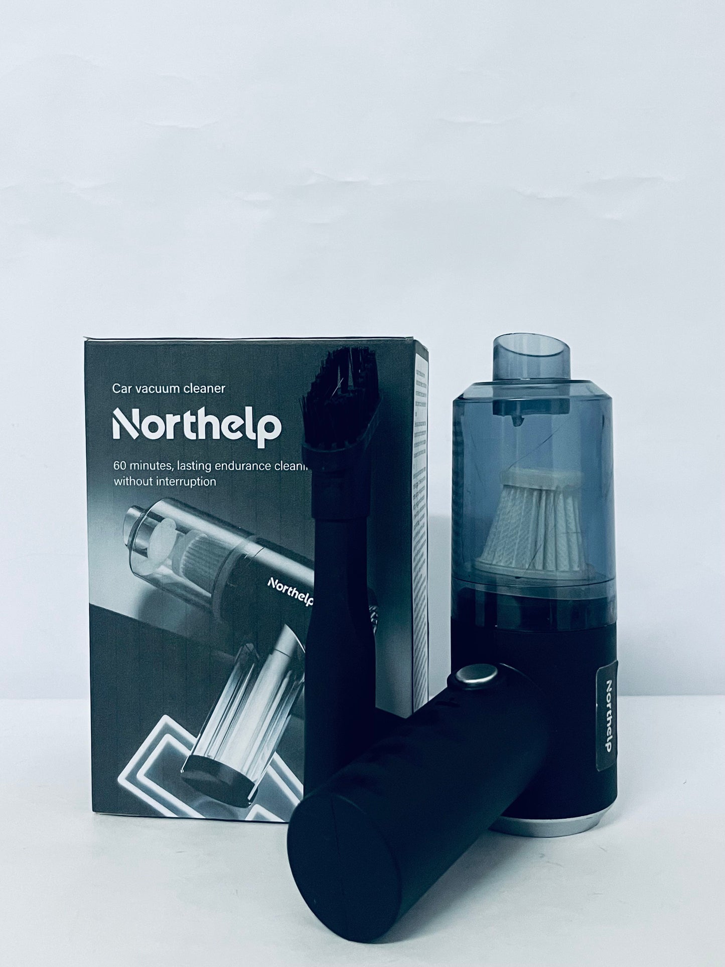 Northelp Car Vacuum Cleaner - Wireless Handheld, 60 Mins Long Runtime, Powerful Suction for Car Interior Deep Cleaning
