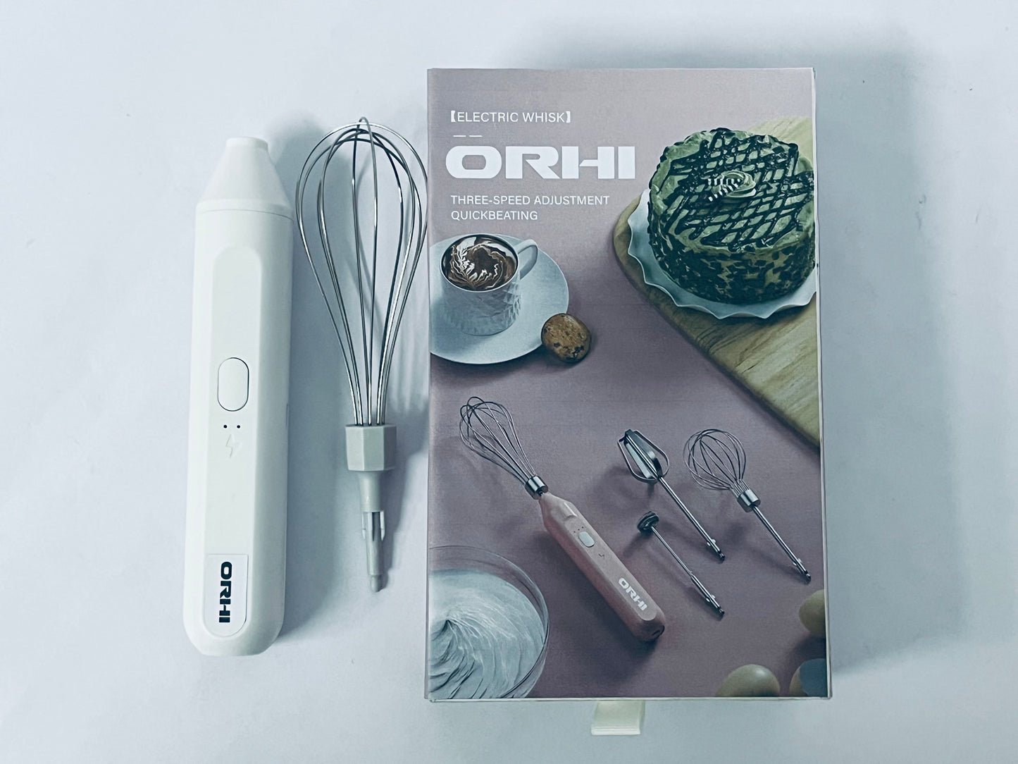 ORHI Powerful Milk Frother & Egg Beater - Powerful Electric Handheld Frother