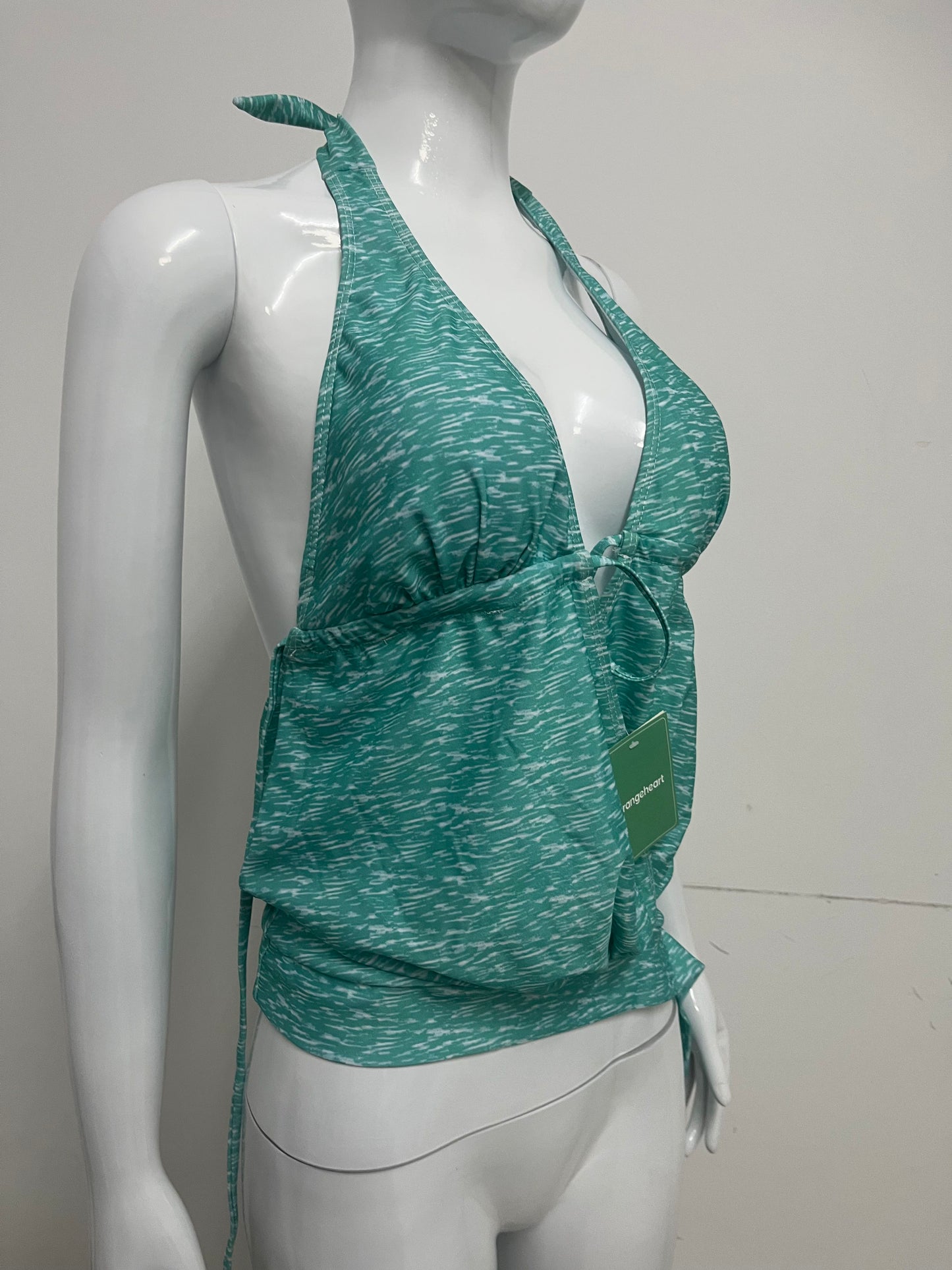 【Orangeheart Marled Halter Swim suits】—— Breezy Style for Confident Pool Days