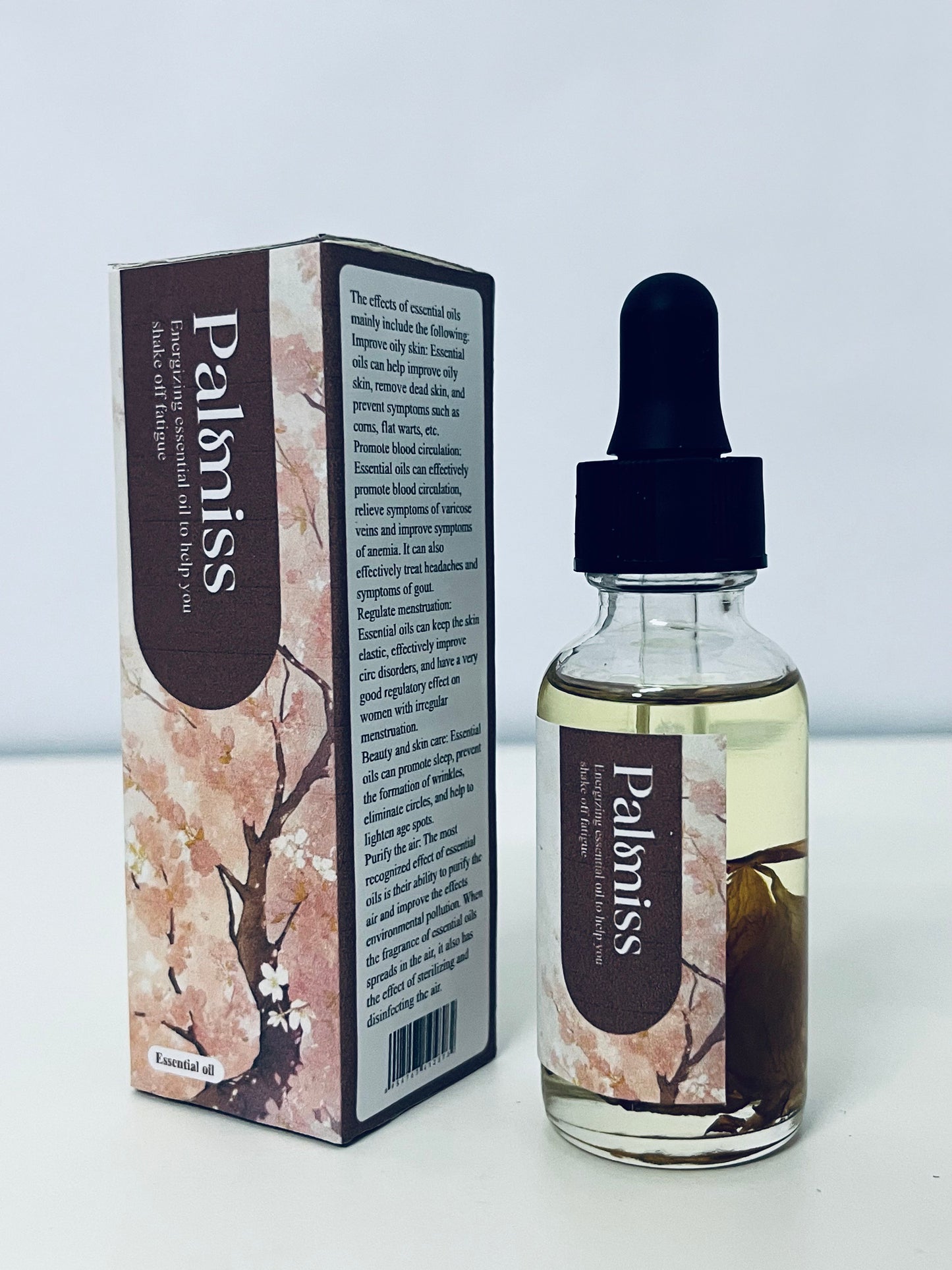 Palmiss Energizing Essential Oil - Shake Off Fatigue, Revitalize Energy, Multi-Effect Care for Body and Mind