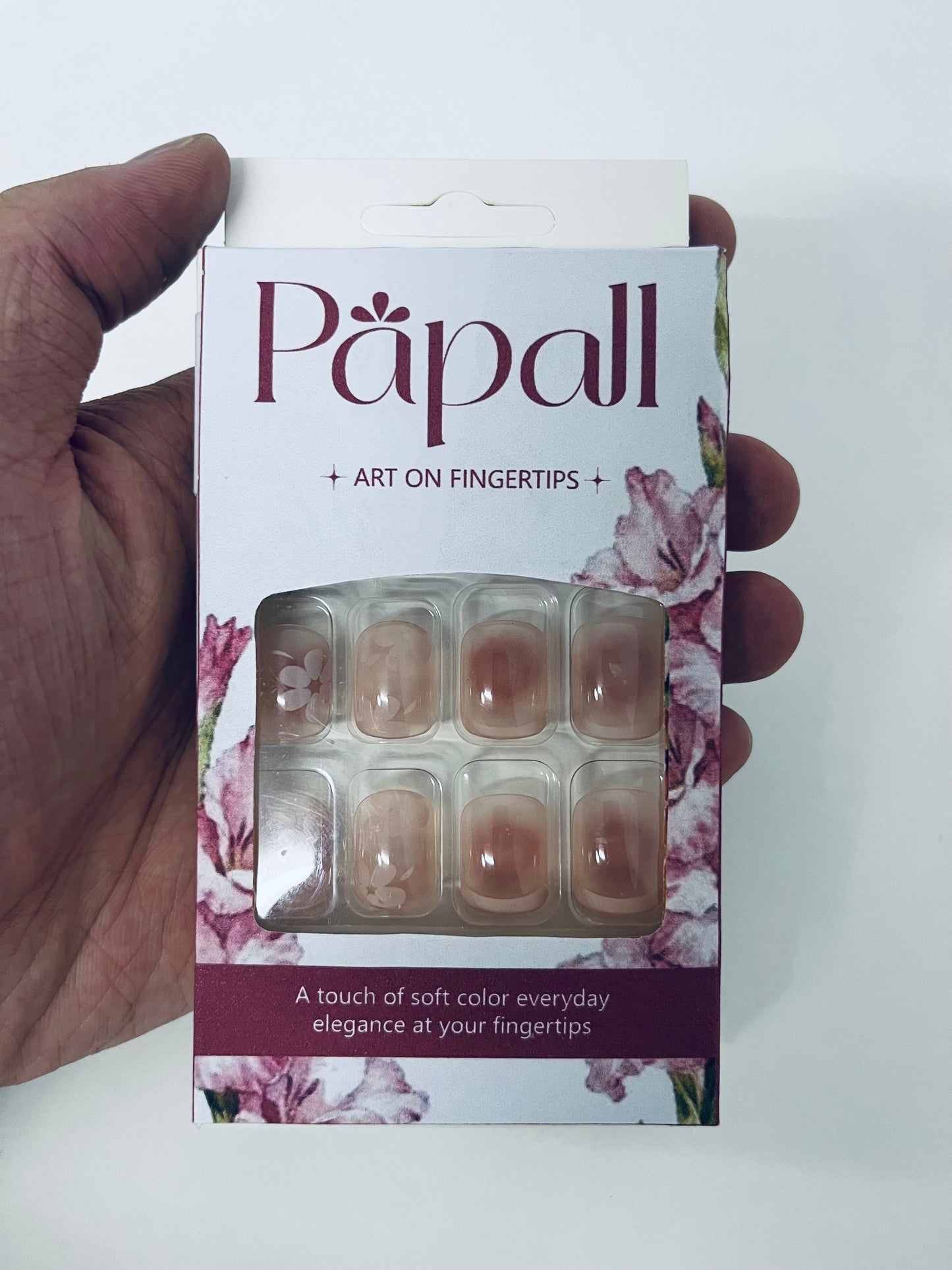 Papall False nails Soft Color Artistic Nail Tips Daily Elegance Convenient & Exquisite A Gentle Shaper of Fingertip Elegance