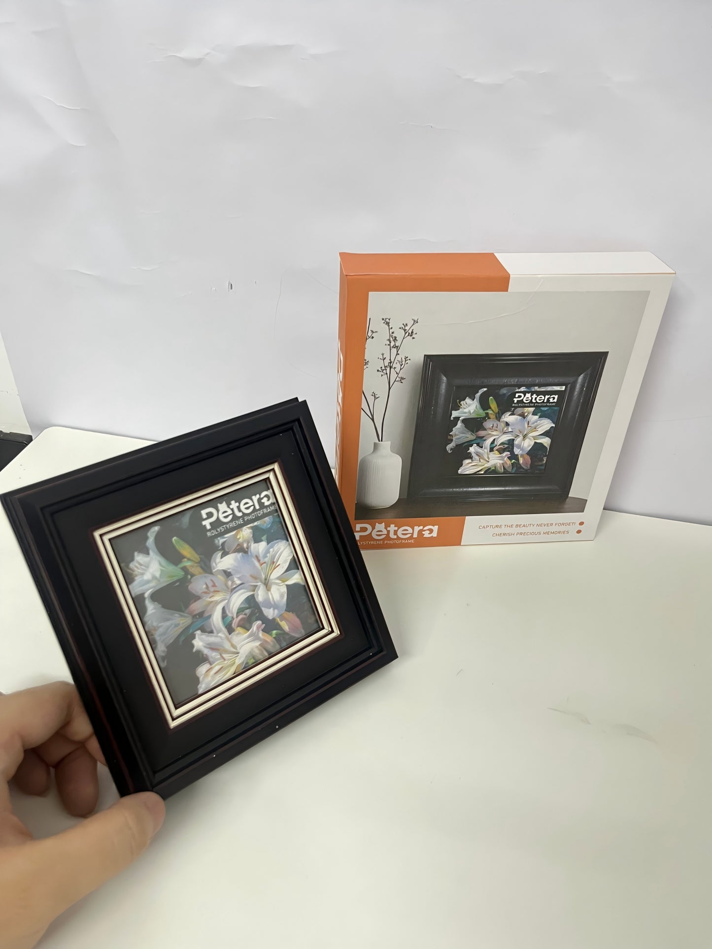【Petera Black Polystyrene Picture Frame】—— Elegant Decor for Cherished Memories