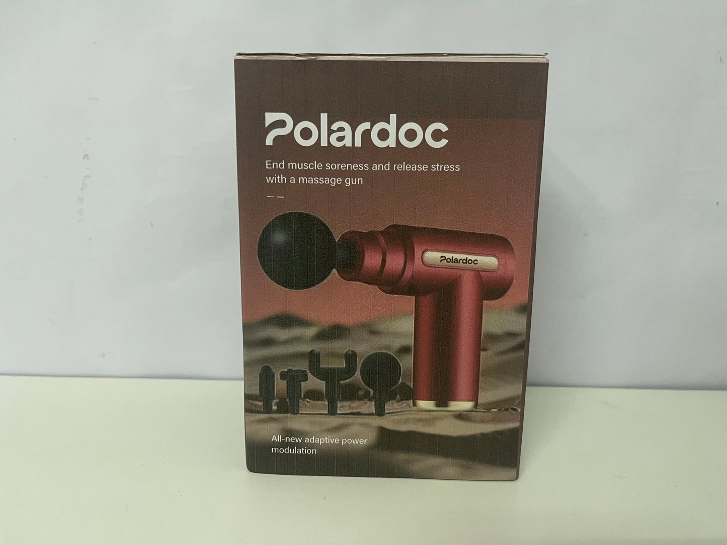 【Polardoc Portable Massage Gun】—— Adaptive Relief for Sore Muscles & Stress