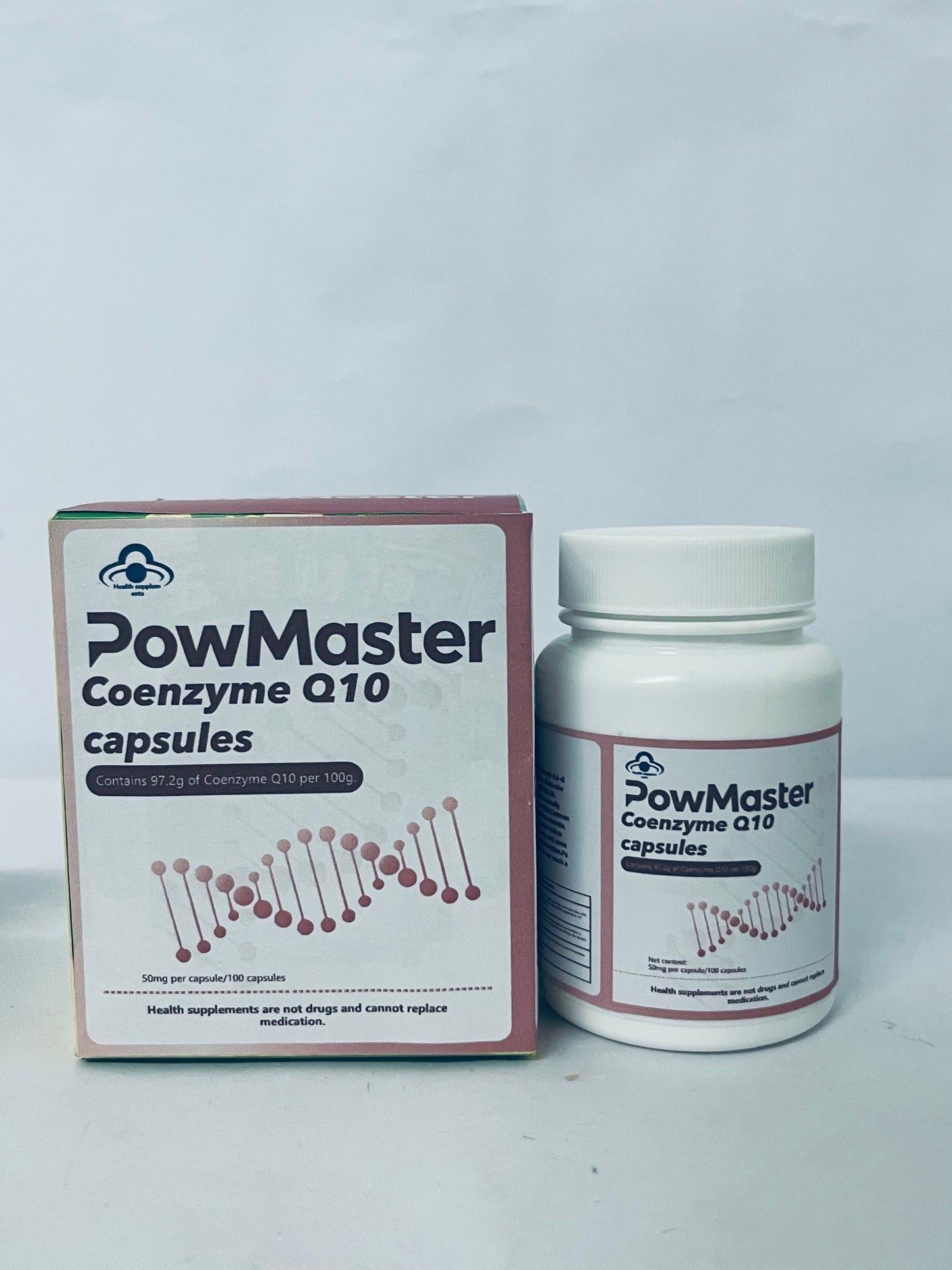 PowMaster Dietary food supplements Coenzyme Q10 capsules - Protect Heart Health and Revitalize Body and Mind
