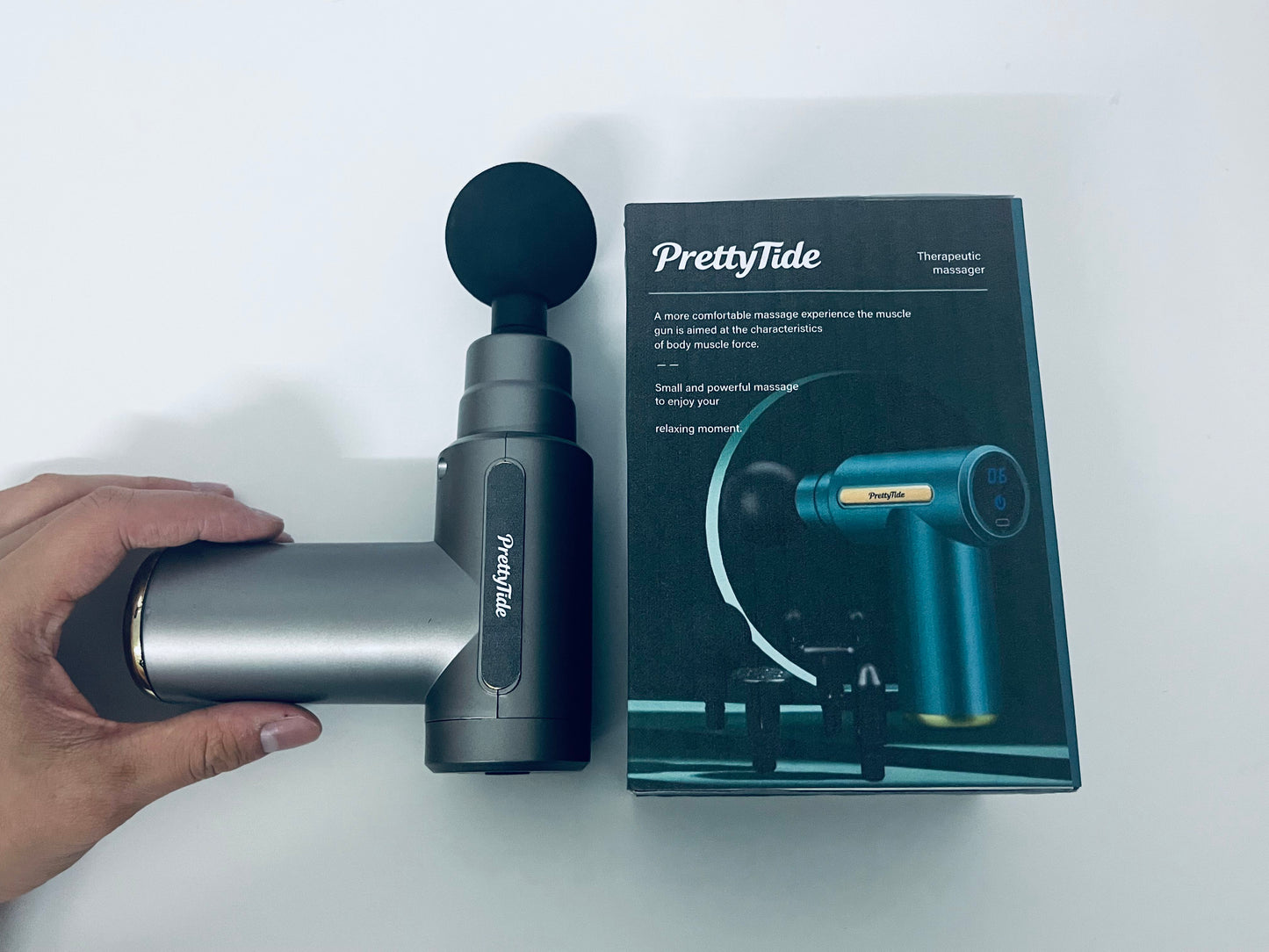 PrettyTide Portable Fascia Gun Mini & Powerful Comfortable Massage A Portable Relief Tool for Daily Relaxation