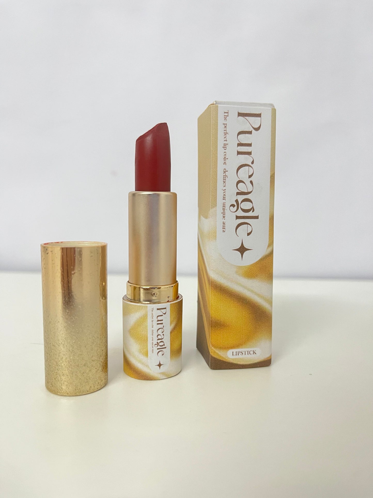 Pureagle Retro Red Brown Matte Lipstick - Velvet Matte Whitening Lip Balm for All Skin Tones
