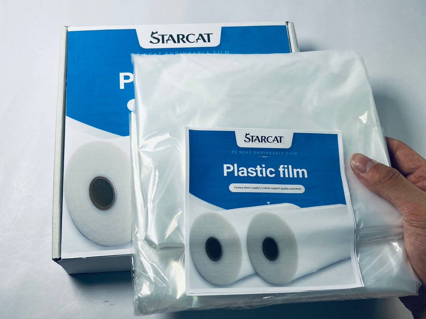 STARCAT Cushion Wrap Silk Film Waterproof, Upholstery Cushion Wrap Easily Install Foam into Cushion,Shrink Wrap Roll for Cushions, Packaging Wrap for Furniture Home Office Cover