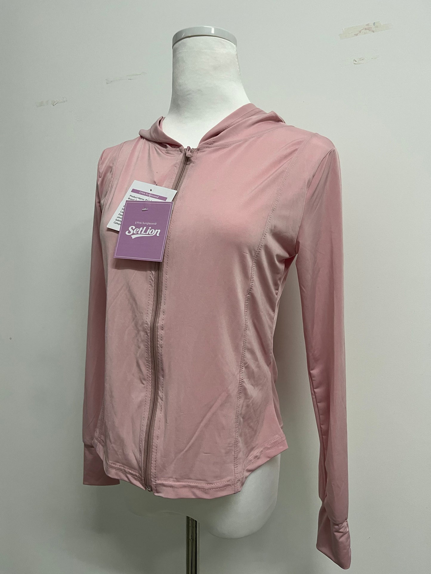 SetLion Tracksuits Women's Athletic Lightweight Full Zip Workout Jacket with Thumb Holes Long Sleeve Sun Shirt Ultraviolet-proof UPF50+