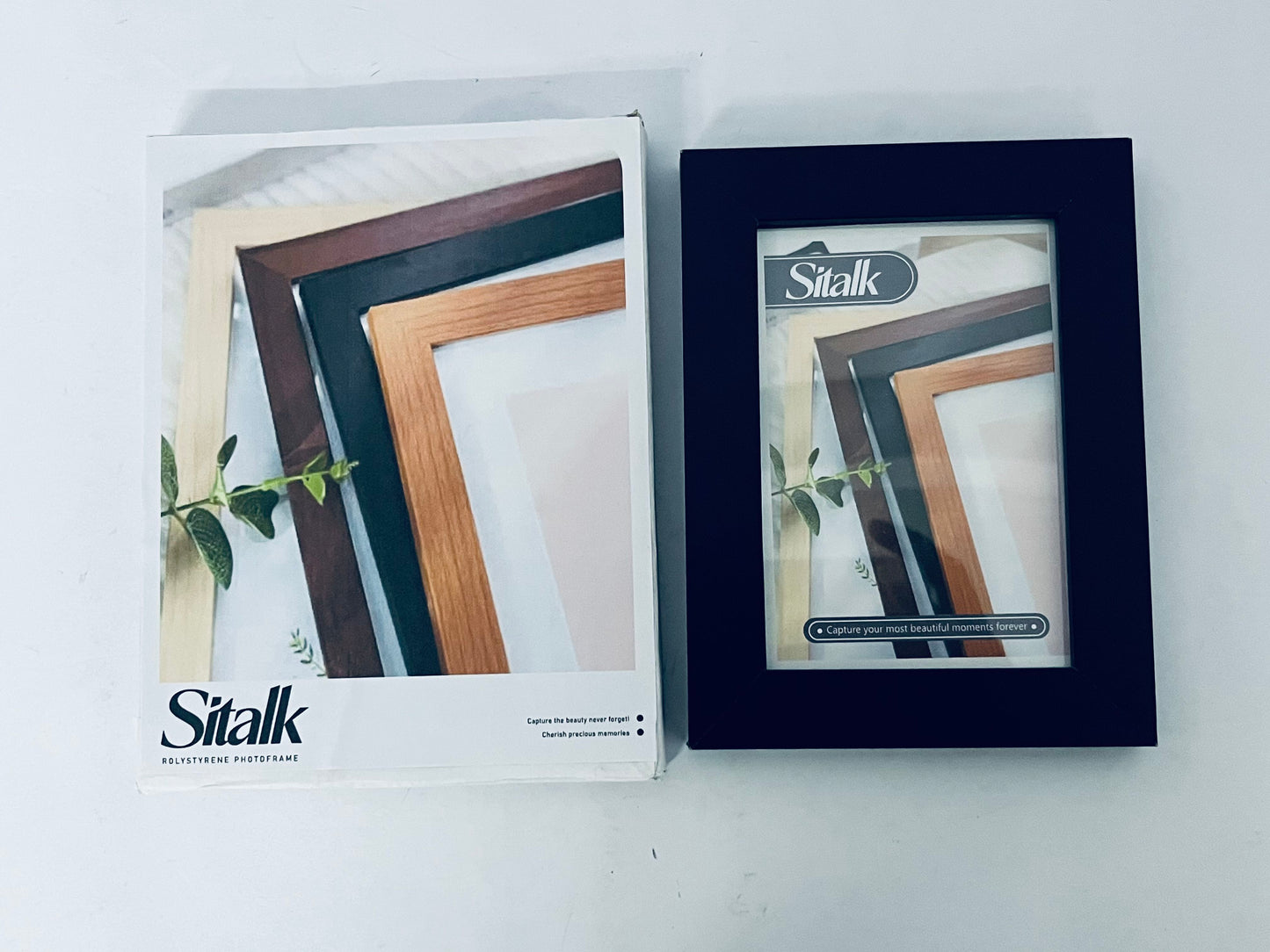 Sitalk 9x12 Picture Frame with Polished Plexiglass - Use as 6x8 Frame with Mat or Display 9x12 Photo Without Mat - Picture Frames for Wall Display