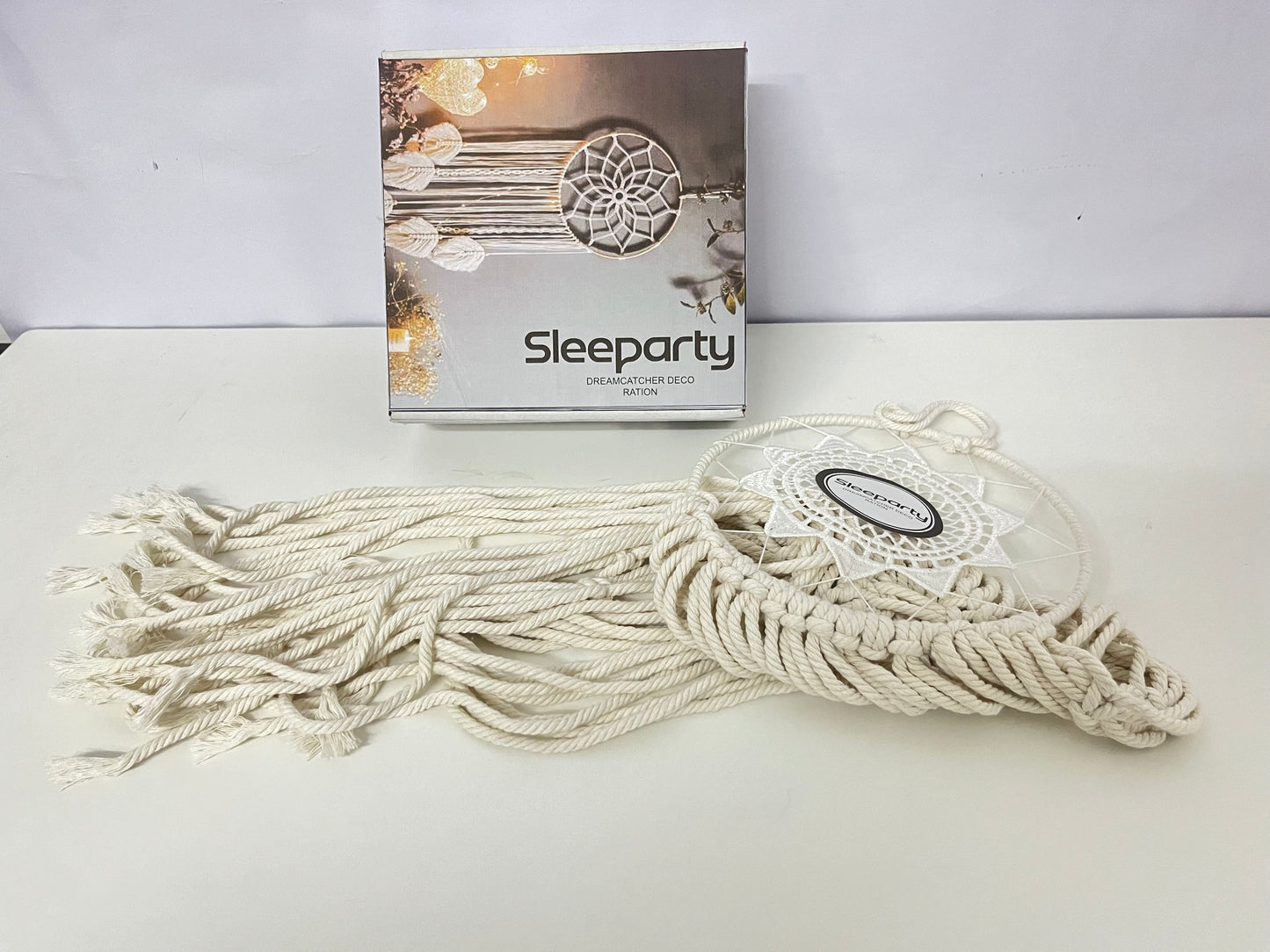【Sleeparty Macramé Dream Catcher】—— Boho-Chic Decor for Cozy Spaces