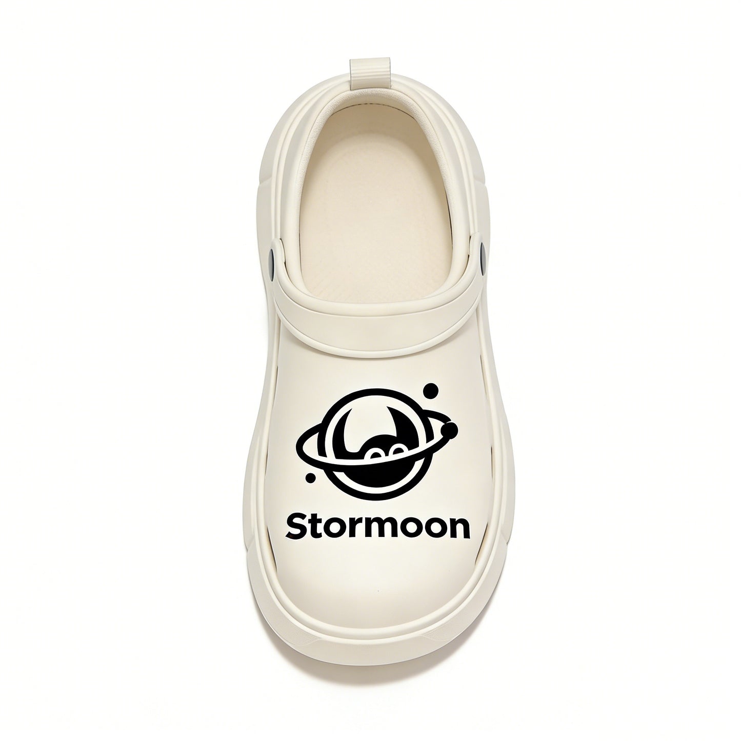 Stormoon Planet Devil Print Clog Shoes for Men Women, Platform Thick Sole Two-Way Wear Closed Toe Sandals, Breathable EVA Non-Slip Casual Slippers