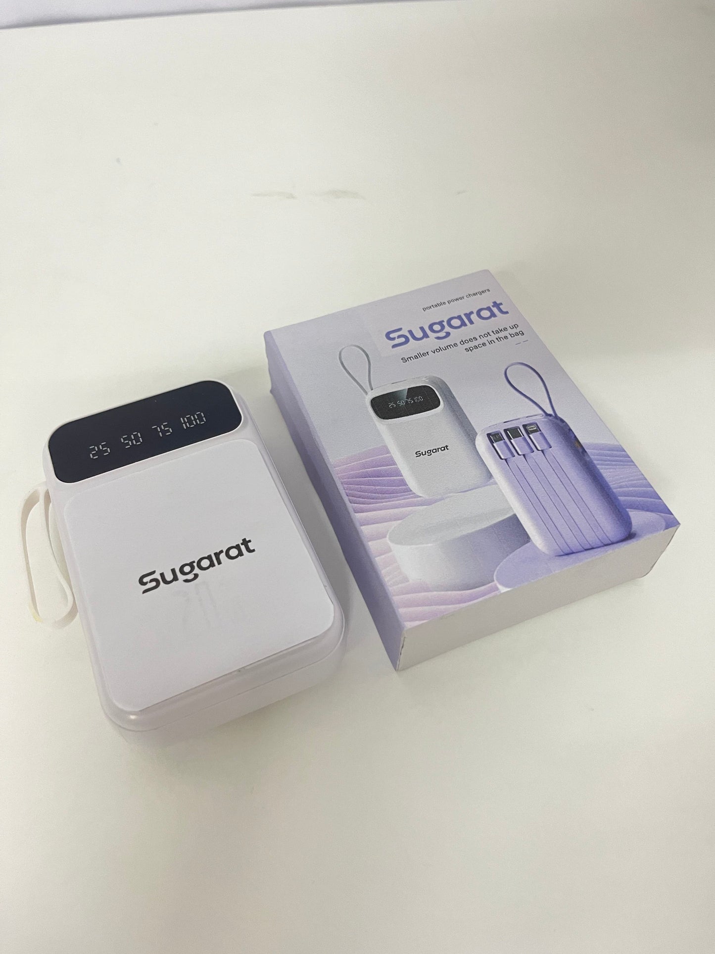 【Sugarat Compact Portable Power Charger】—— Space-Saving On-the-Go Charging Solution