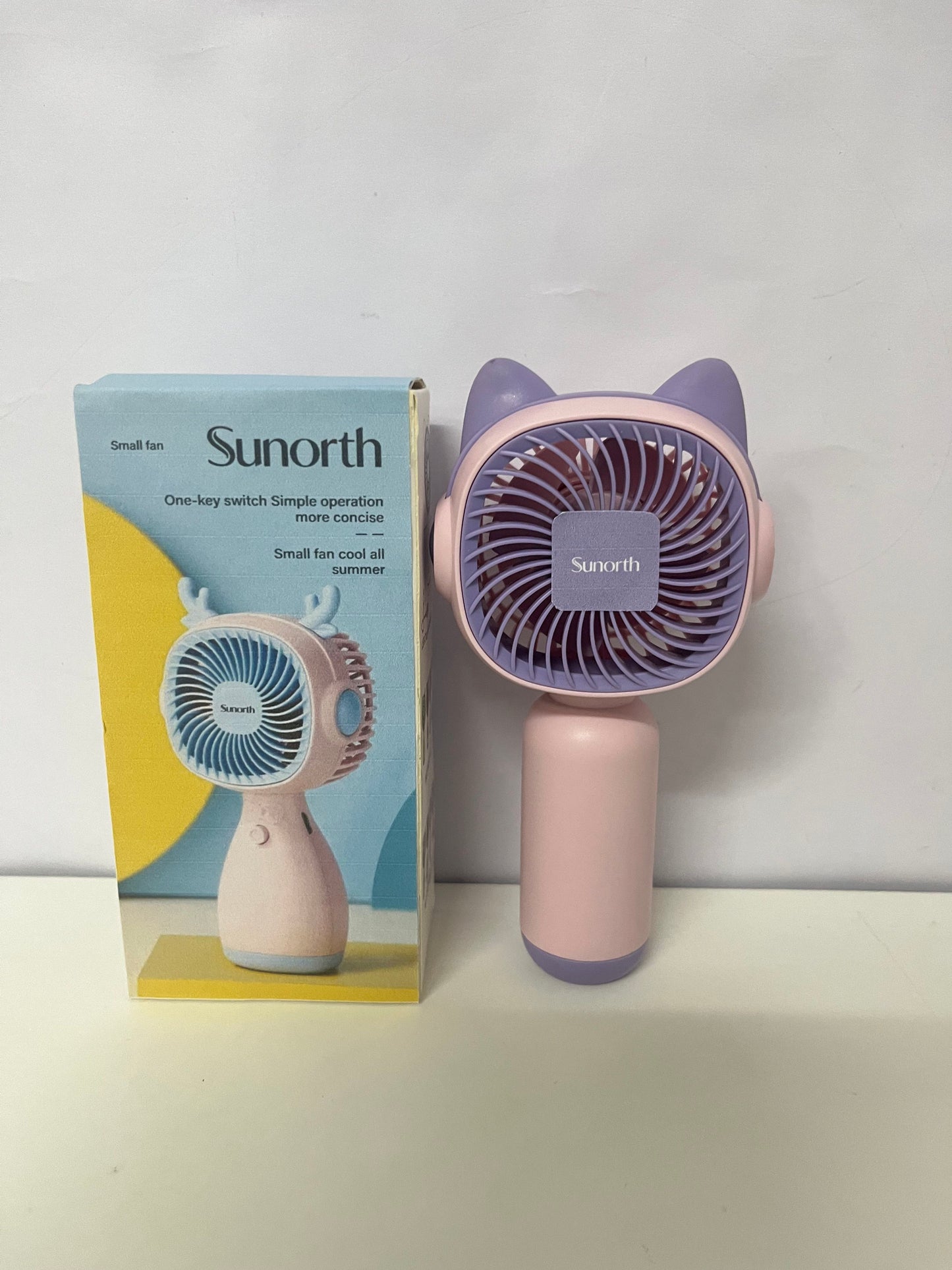 【Sunorth Cat Ear Handheld Mini Fan】—— Cute, Portable Cooling for Summer Days