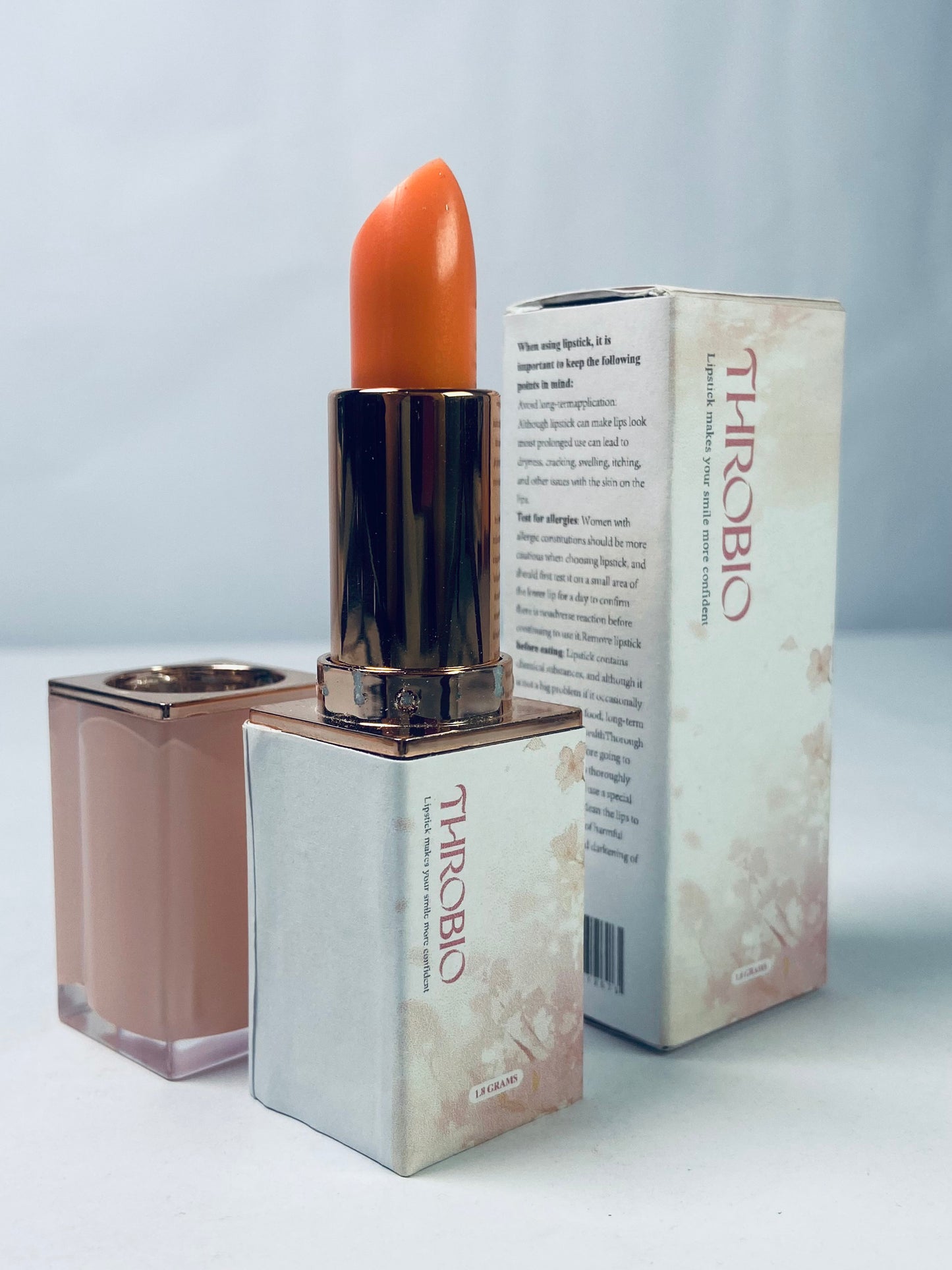 THROBIO Color Lipstick, Shimmer, Bronzed Peach