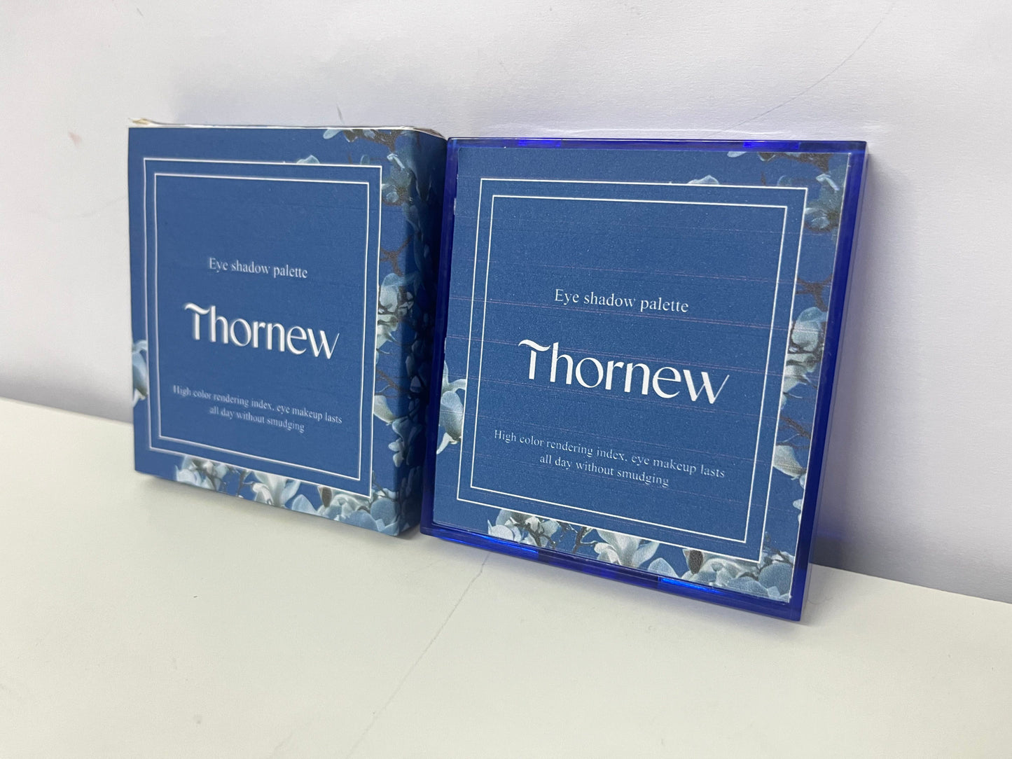 Thornew 9-Color Blue Eyeshadow Palette High Pigmentation Long-Lasting A Creative Choice for Eye Makeup Personalities