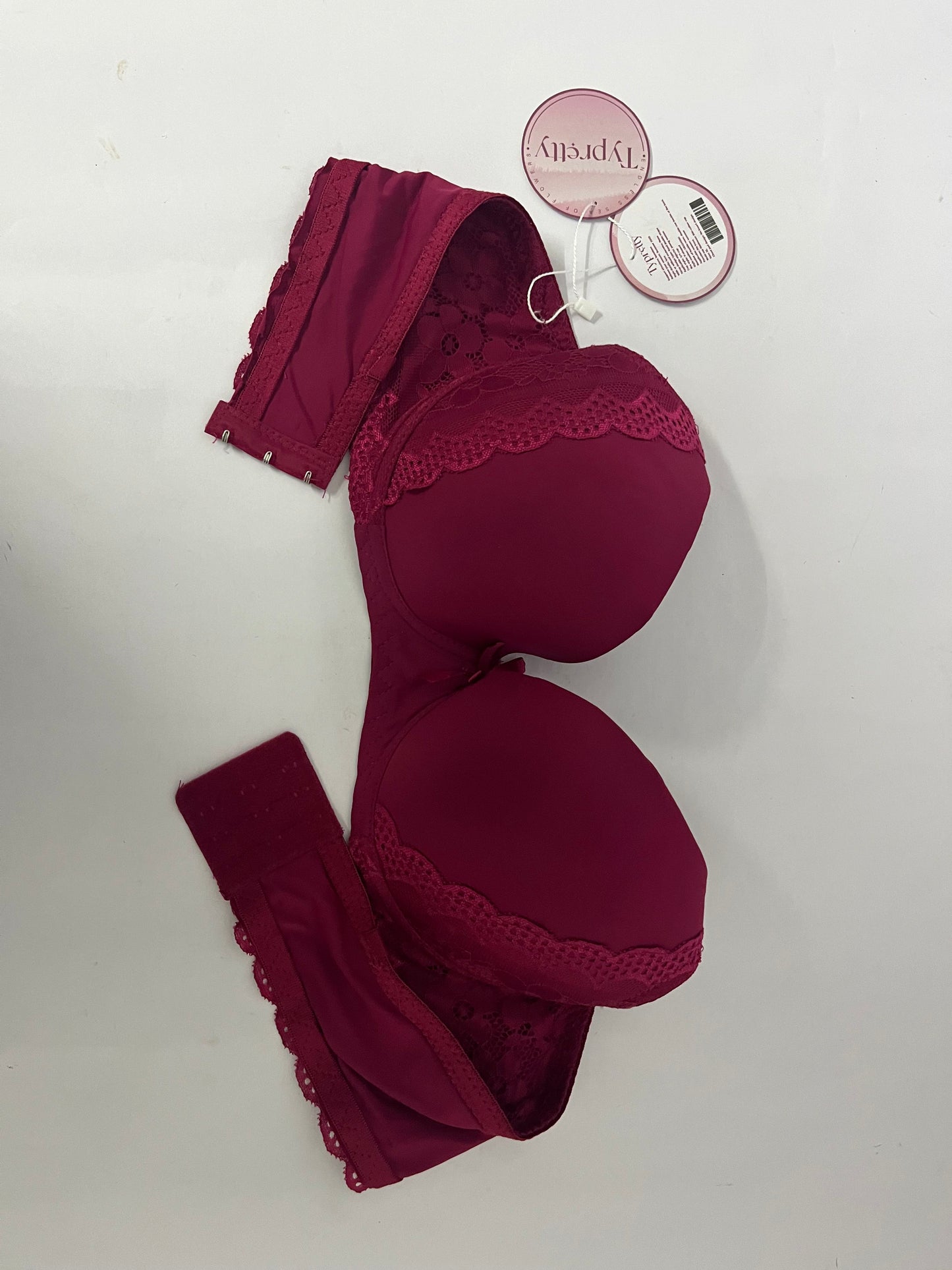 Typretty Women's Push Up Bra Wireless Padded No Underwire Back Smoothing Bralettes Sports Bras
