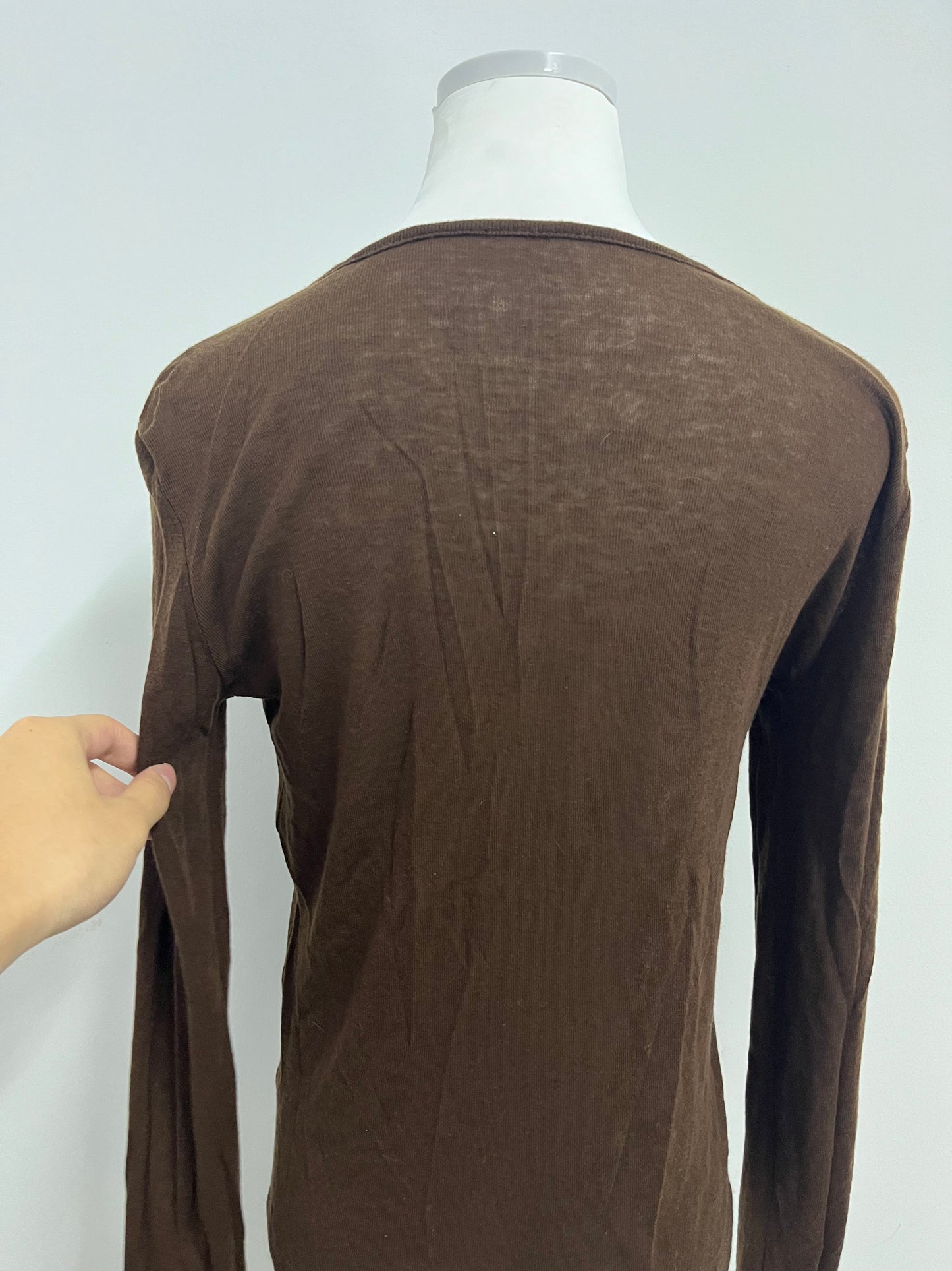 VibeSuper Women V Neck Top Long Sleeve Cotton Knit T-Shirt Regular Fit Pullover Business Casual Comfortable