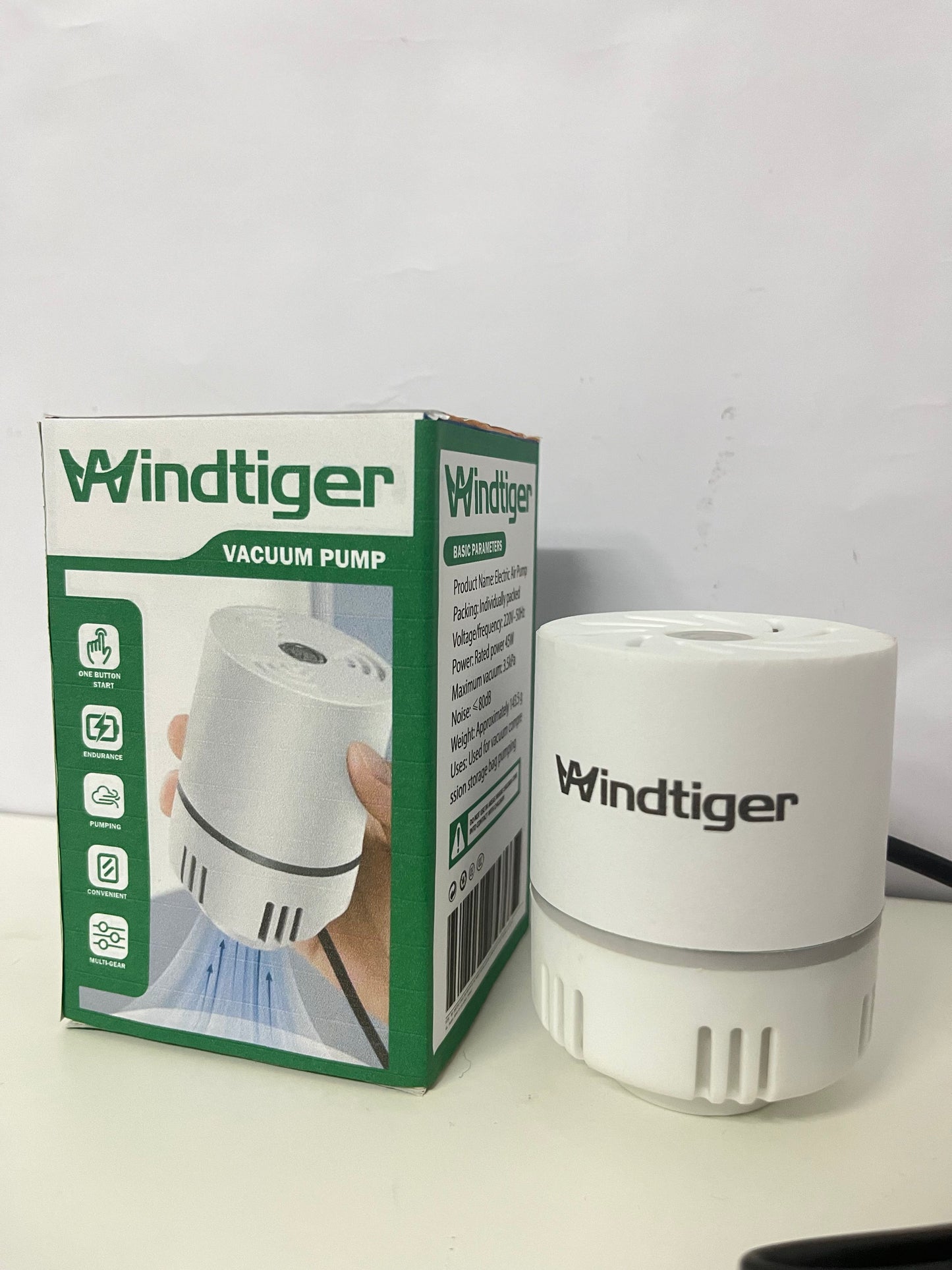 【Windtiger Portable Air Compressor & Vacuum Pump】—— 2-in-1 Solution for Inflation & Storage