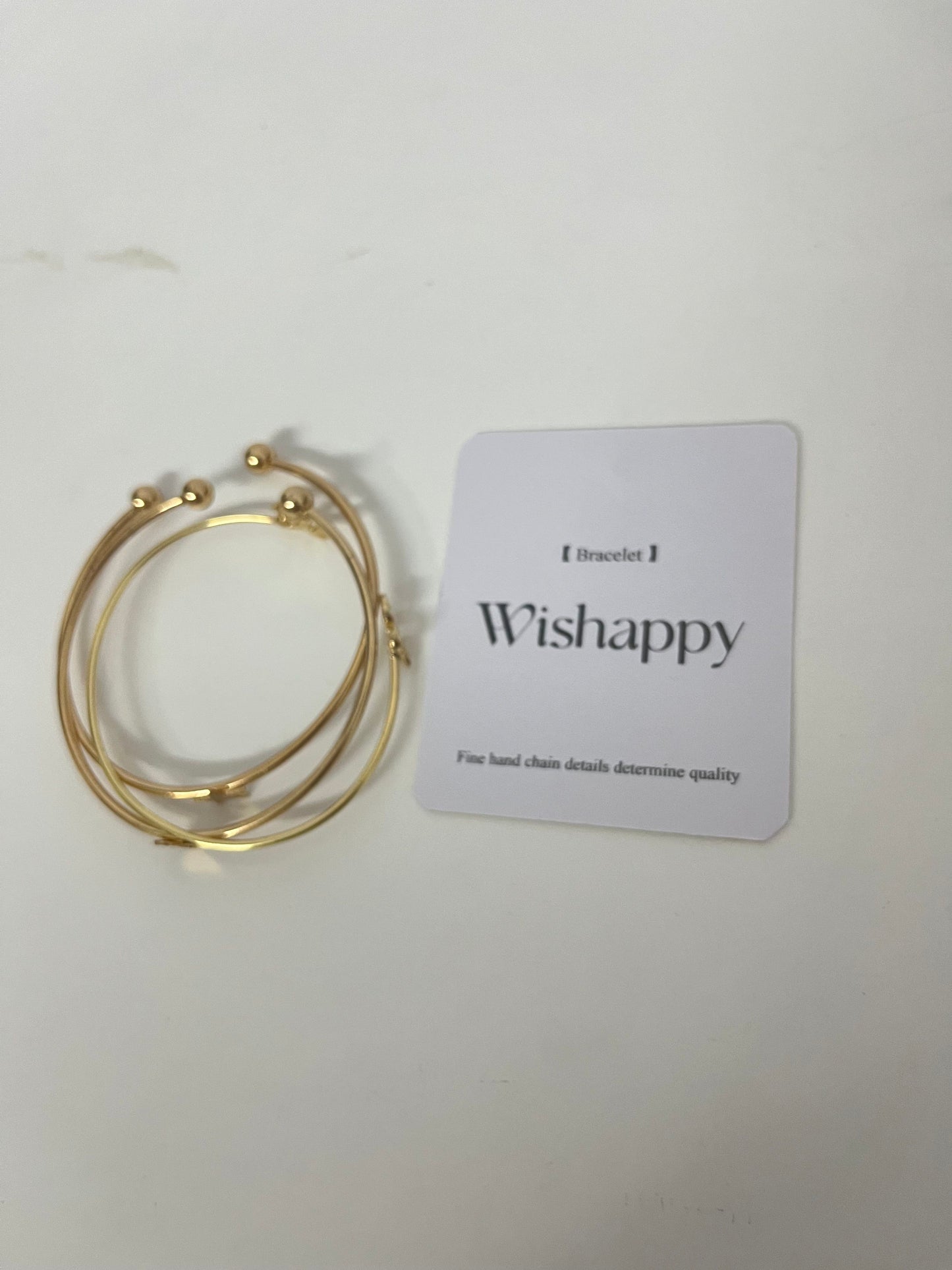 Wishappy 3Pcs Stackable Bracelet Set - Hypoallergenic Open Cuffs for Casual & Formal Occasions