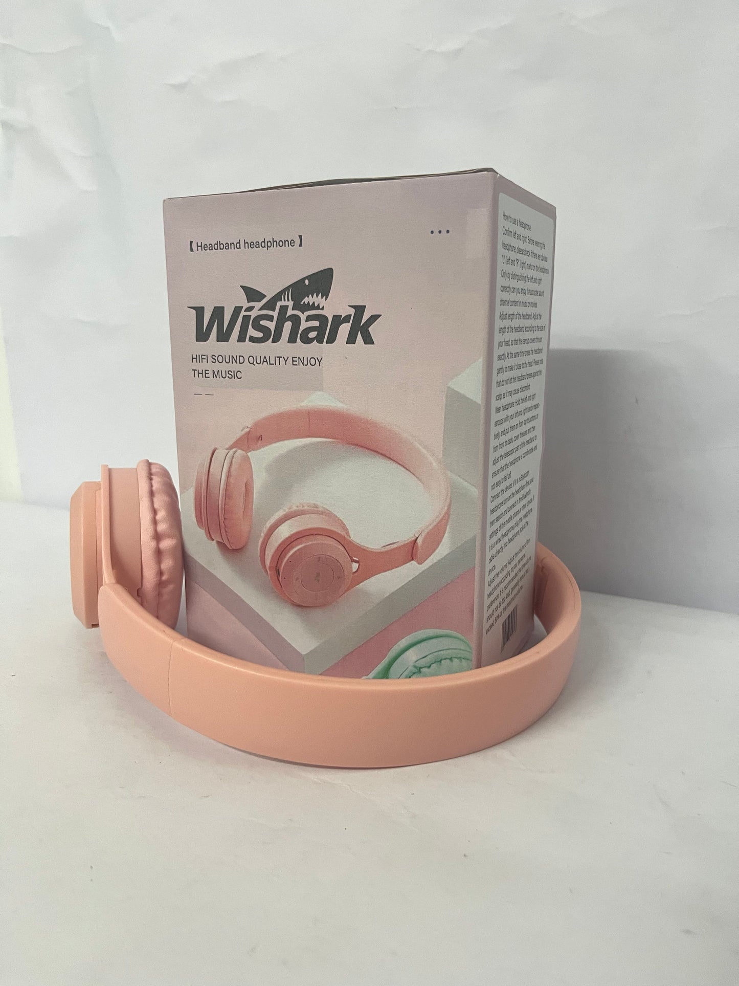 Wishark Pink Cute Over-Ear Headphones - Style, Sound, and Comfort in One