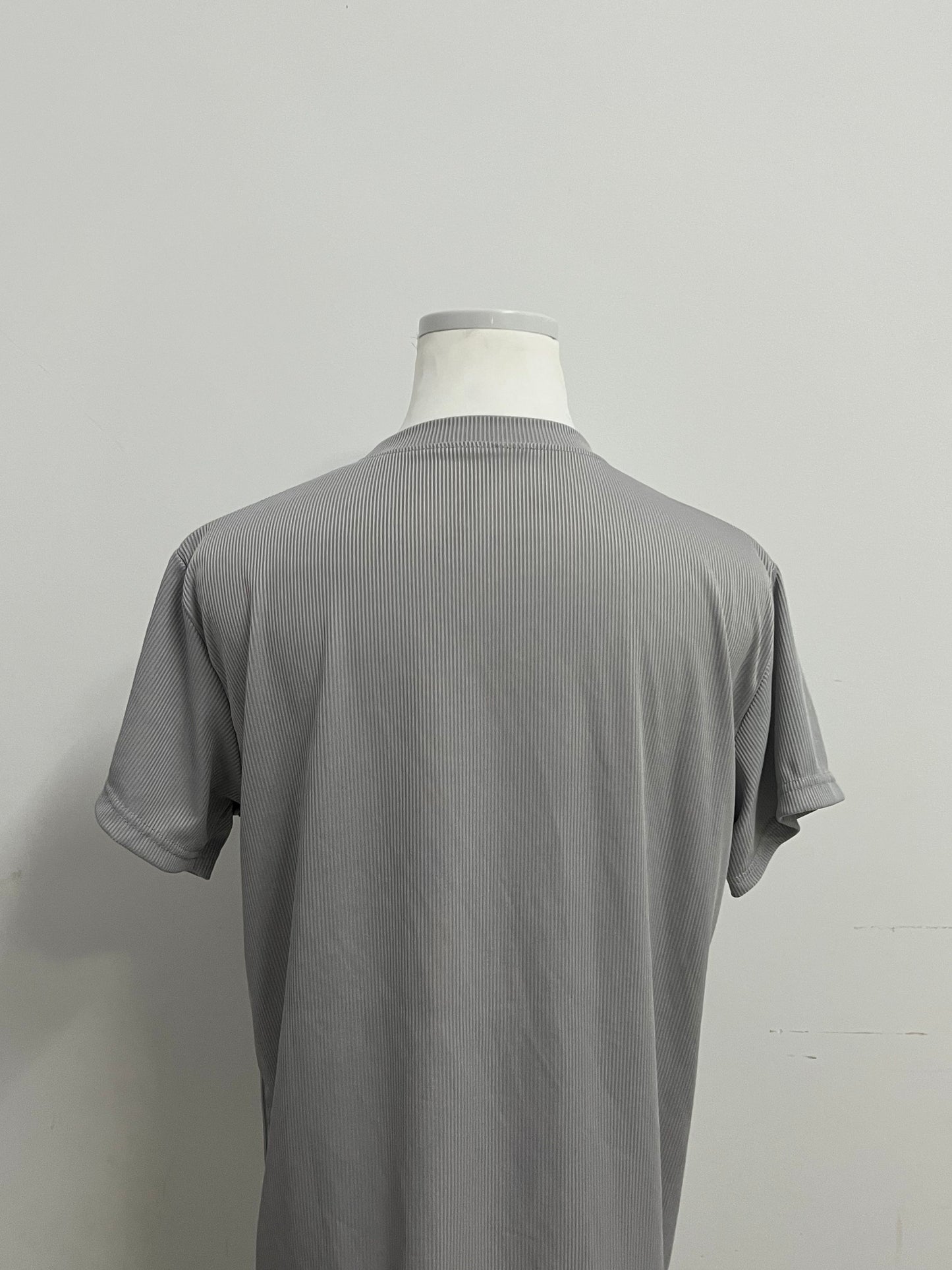 Yesilk Silk-Blend Striped Crew Neck Short-Sleeve T-Shirt
