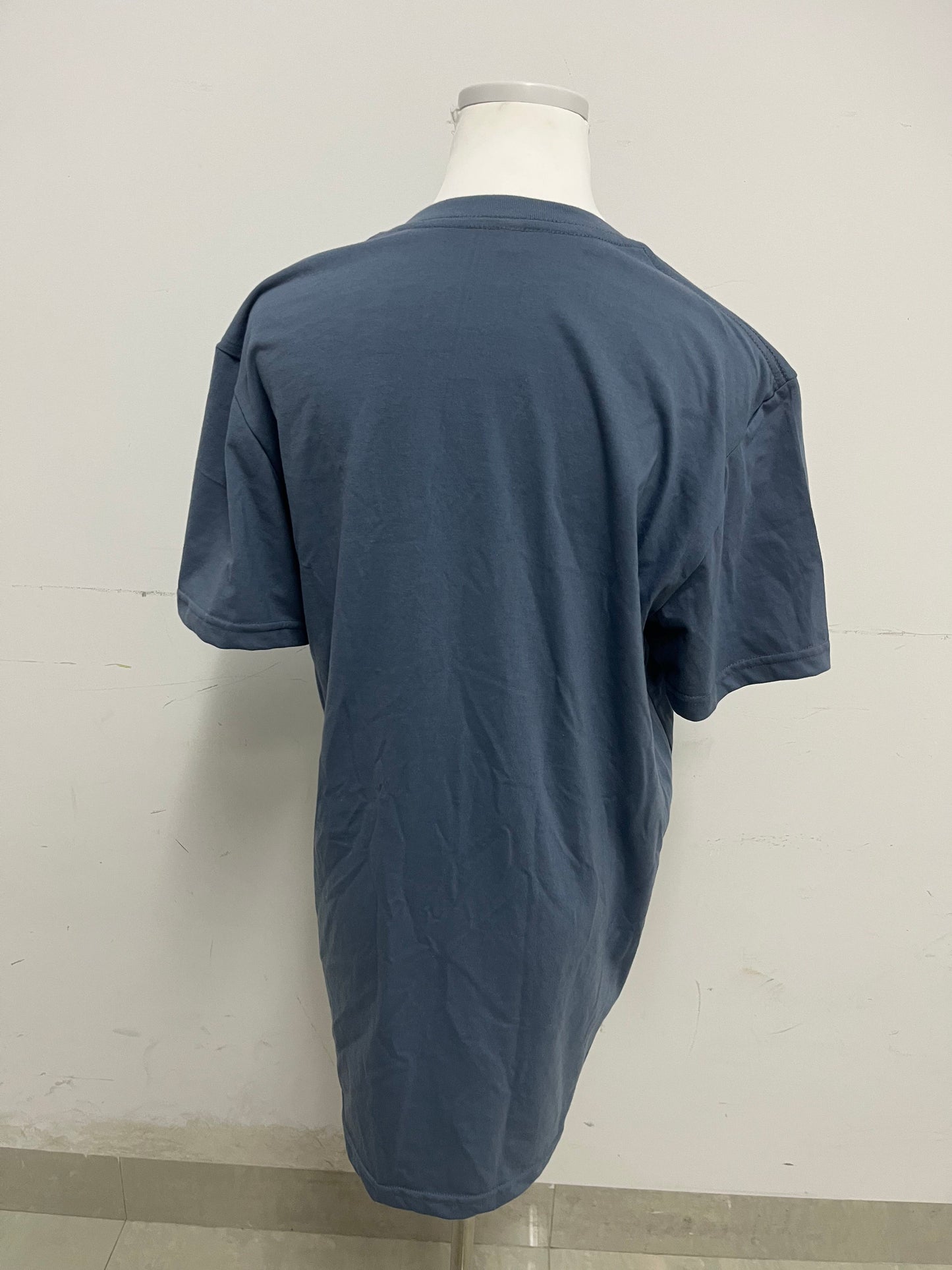 Youthero Oversized Dark Blue T-Shirt: Soft Breathable Solid Color Casual Tee with Relaxed Fit for Daily Leisure & Layered Styling