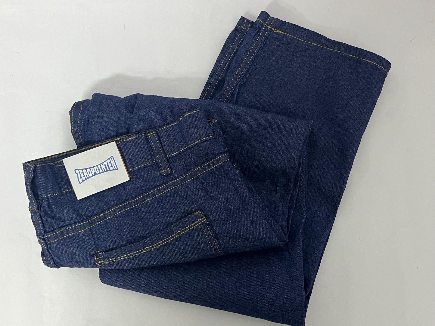 ZEROPOINTEN Women's Wide Leg Jeans High Waisted Strechy Raw Hem Denim Pants