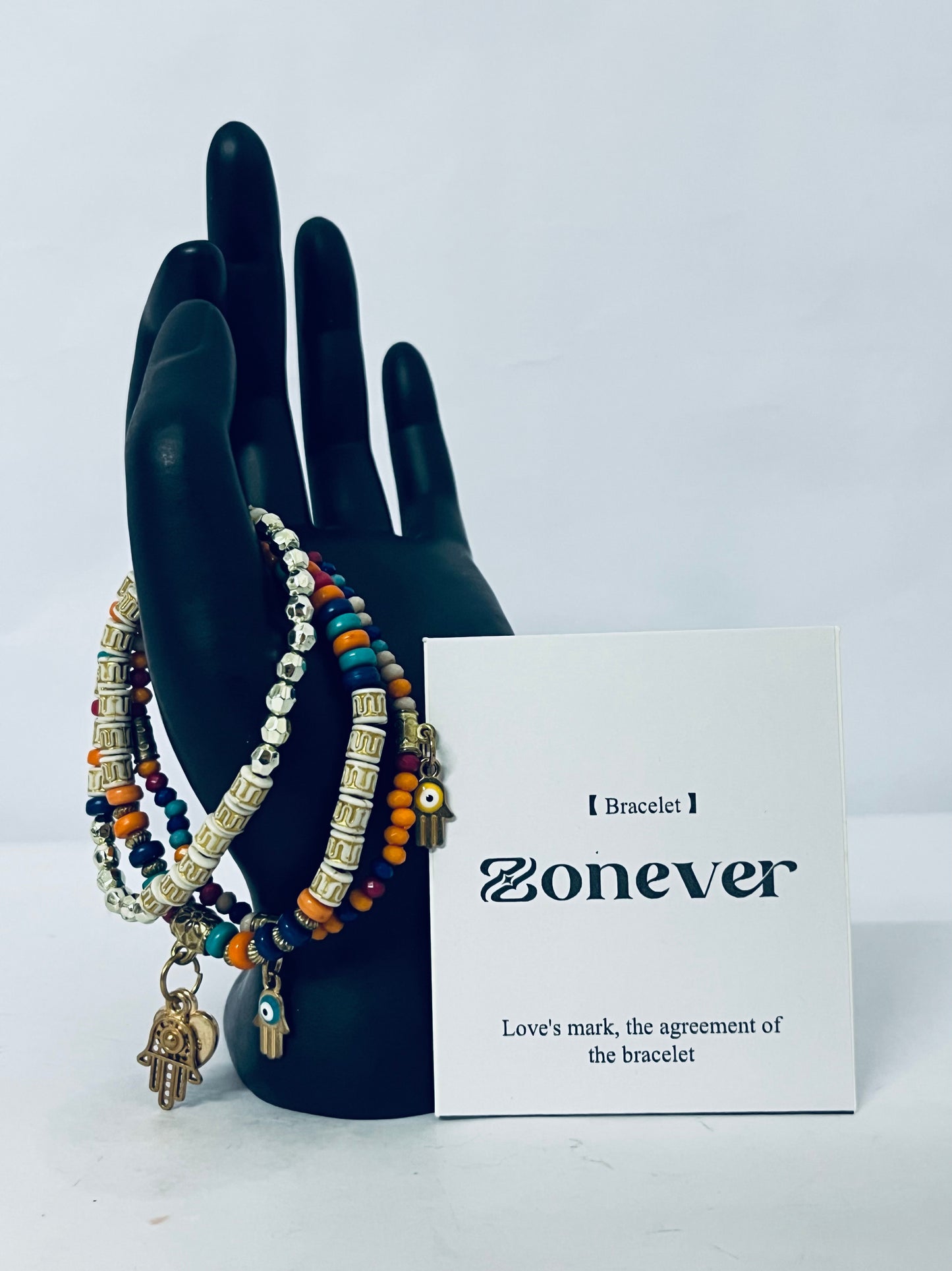 Zonever Western Turquoise Beaded Bracelet, Chic Stack Beaded Western Style for Country Concerts, Cowgirl Outfits & Boho Jewelry