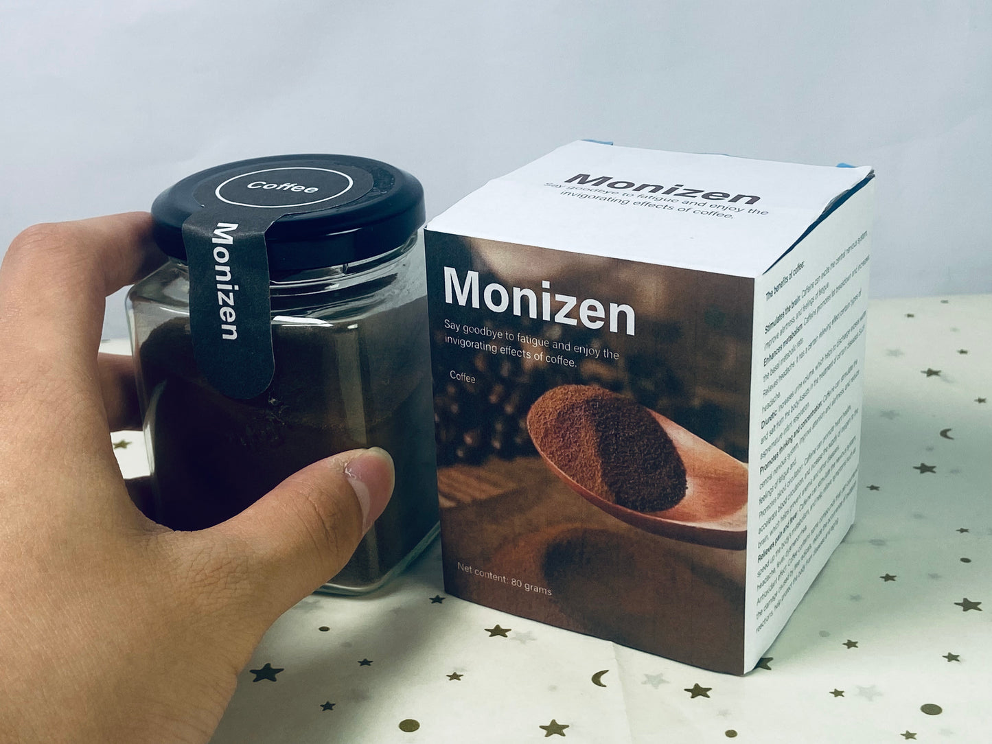 Monizen Coffee Organic Ground Coffee with Lion's Mane Mushroom and Chaga for Better Focus and Immune Support