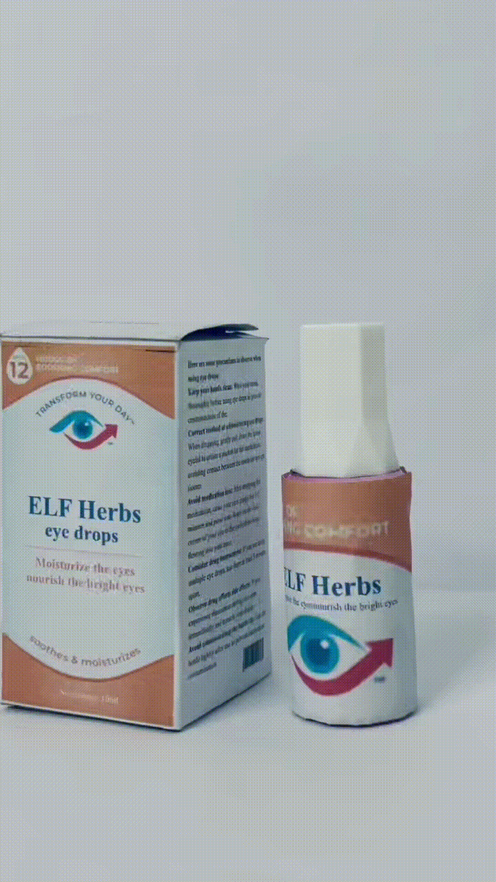 ELF Herbs eye drops Advanced Eye Relief, Lubricant Eye Drops for Dry Eyes, Moisturizing & Soothing, Replenishes Tears for Fast Relief