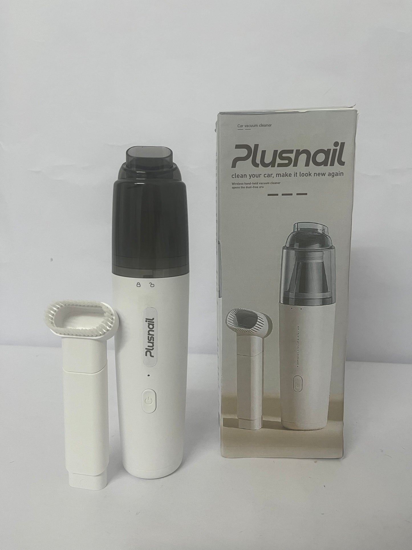 Plusnail Cordless Handheld Car Vacuum Cleaner, Portable Mini Cordless Vacuum for Car and Home 1200mAh Rechargeable Handheld Vacuum with Strong 8000Pa Suction (White)
