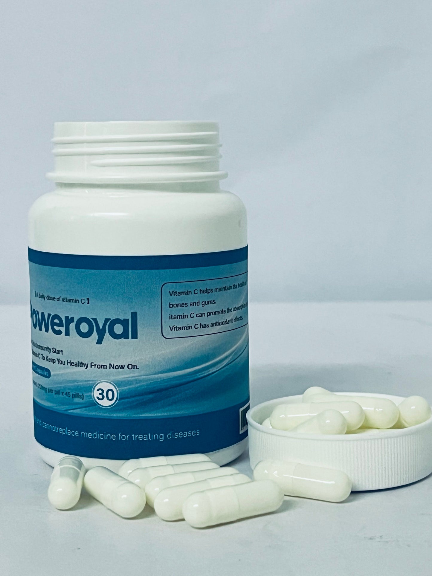 Poweroyal Vitamin C 1000mg by Core Med Science, 30 Softgels - Non-GMO Natural Liposomal Vitamin C Supplement That Promotes Healthy Skin - Immune System Booster for Adults, Supports Collagen Formation
