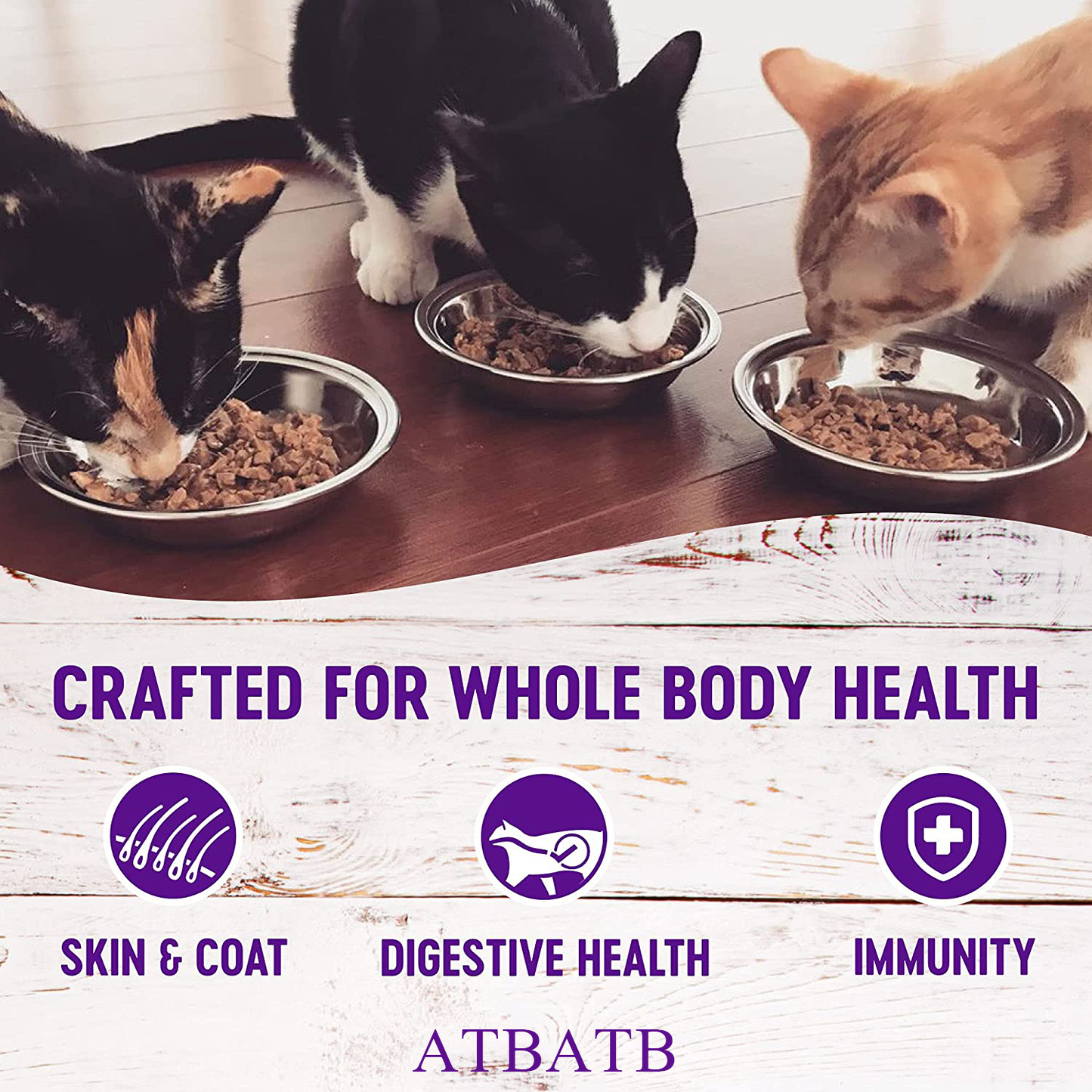 ATBATB Animal foodstuffs Gravies Grain Free Canned Cat Food, Chicken Dinner