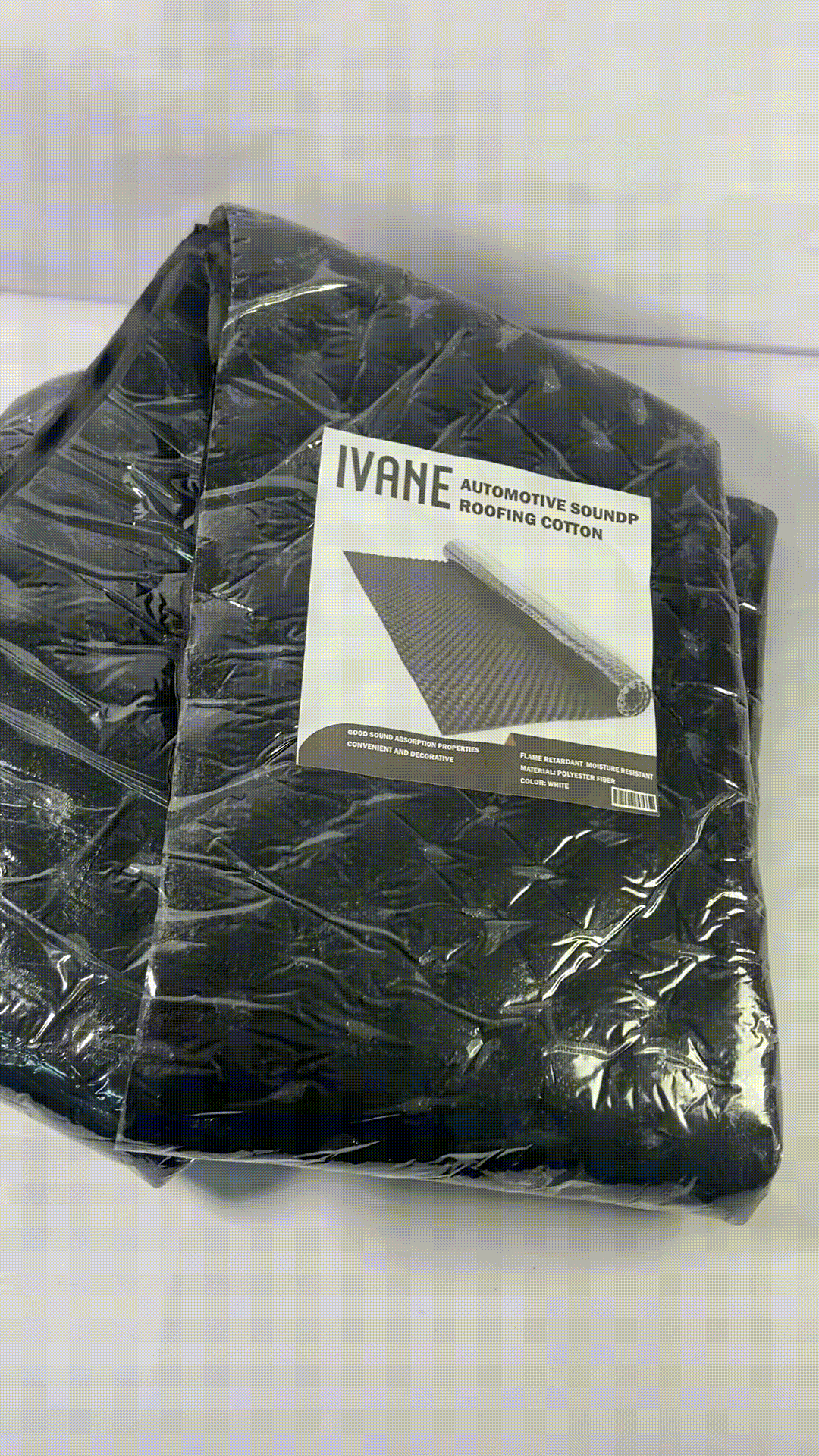 IVANE Black 50 mil 52 sqft Sound Deadening mat - Sound Deadener Mat - Car Sound Dampening Material - Sound dampener - Sound deadening Material Sound Insulation - Car Sound deadening